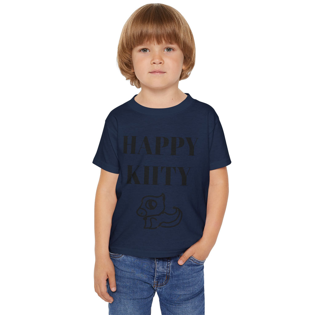 Kids' T-Shirt — Hand-Drawn Cat Art by 8-Year-Old