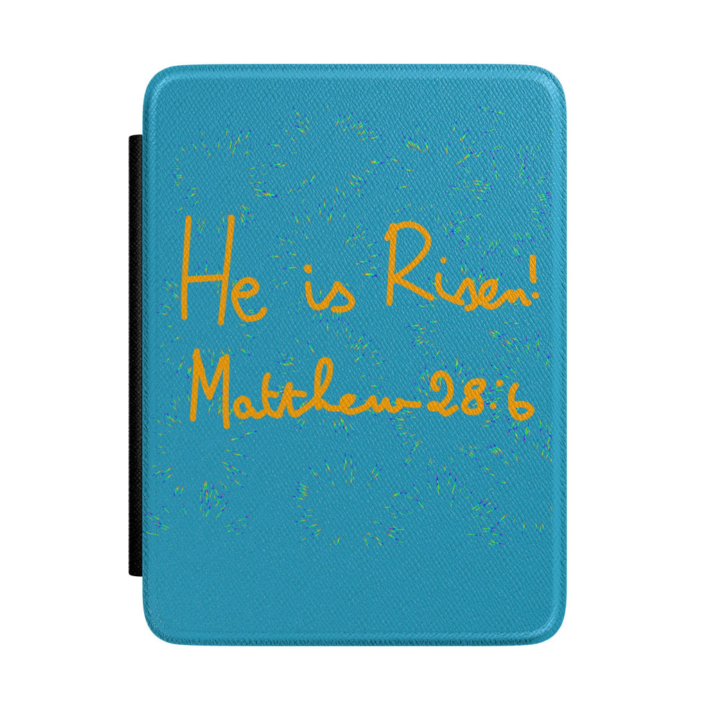 He Is Risen Kindle Case — Matthew 28:6 Easter Christian E-Reader Cover