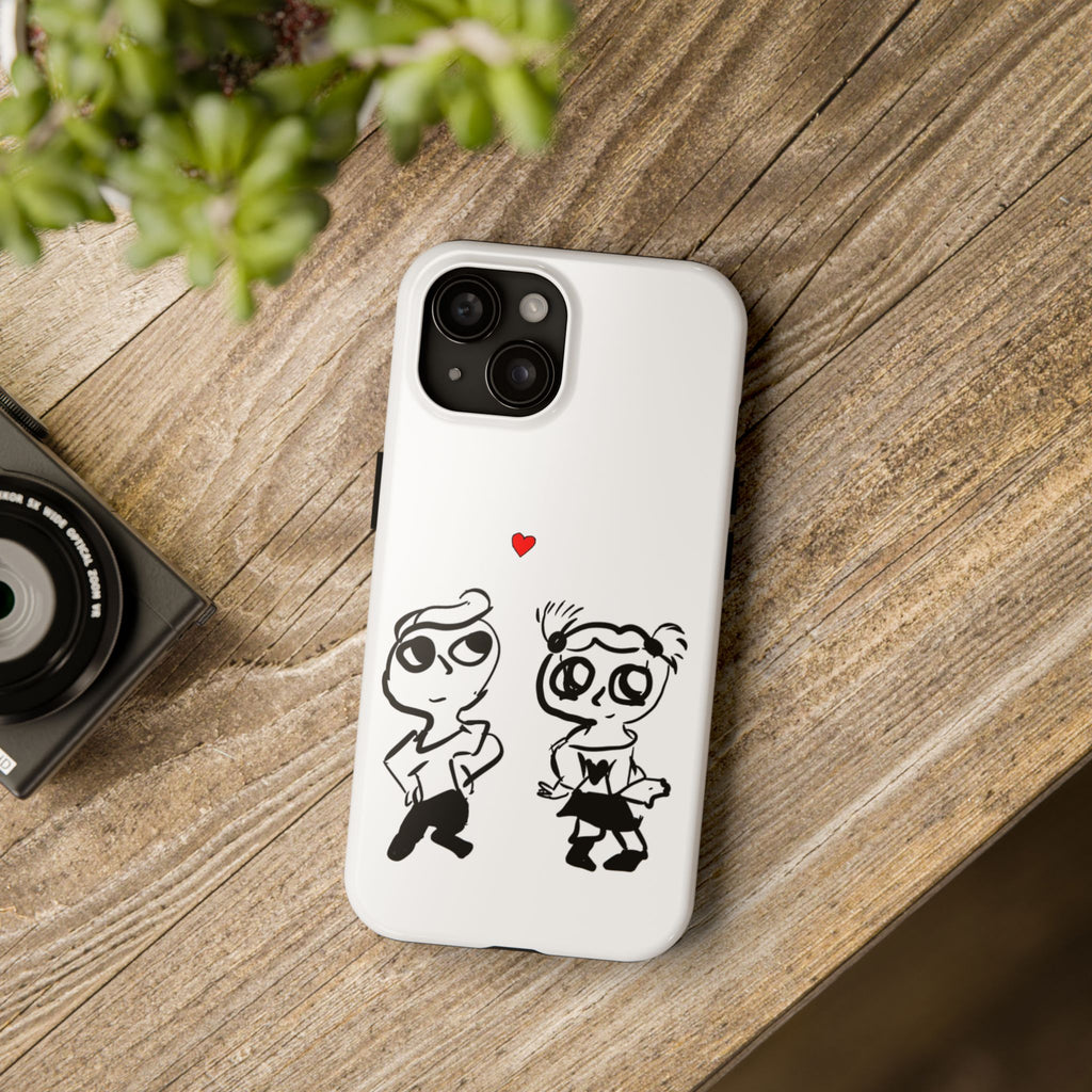 Cute Romantic Hand-Drawn Phone Case — 'Tough Phone Cases'