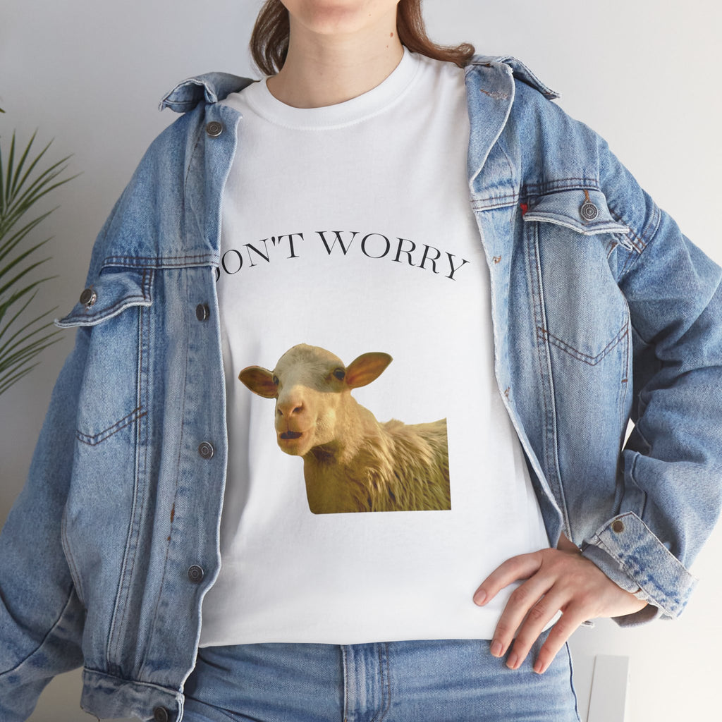 Don’t Worry Sheep Tee — "Everything is Gonna Be Alright" Relaxing Farm Animal T-Shirt