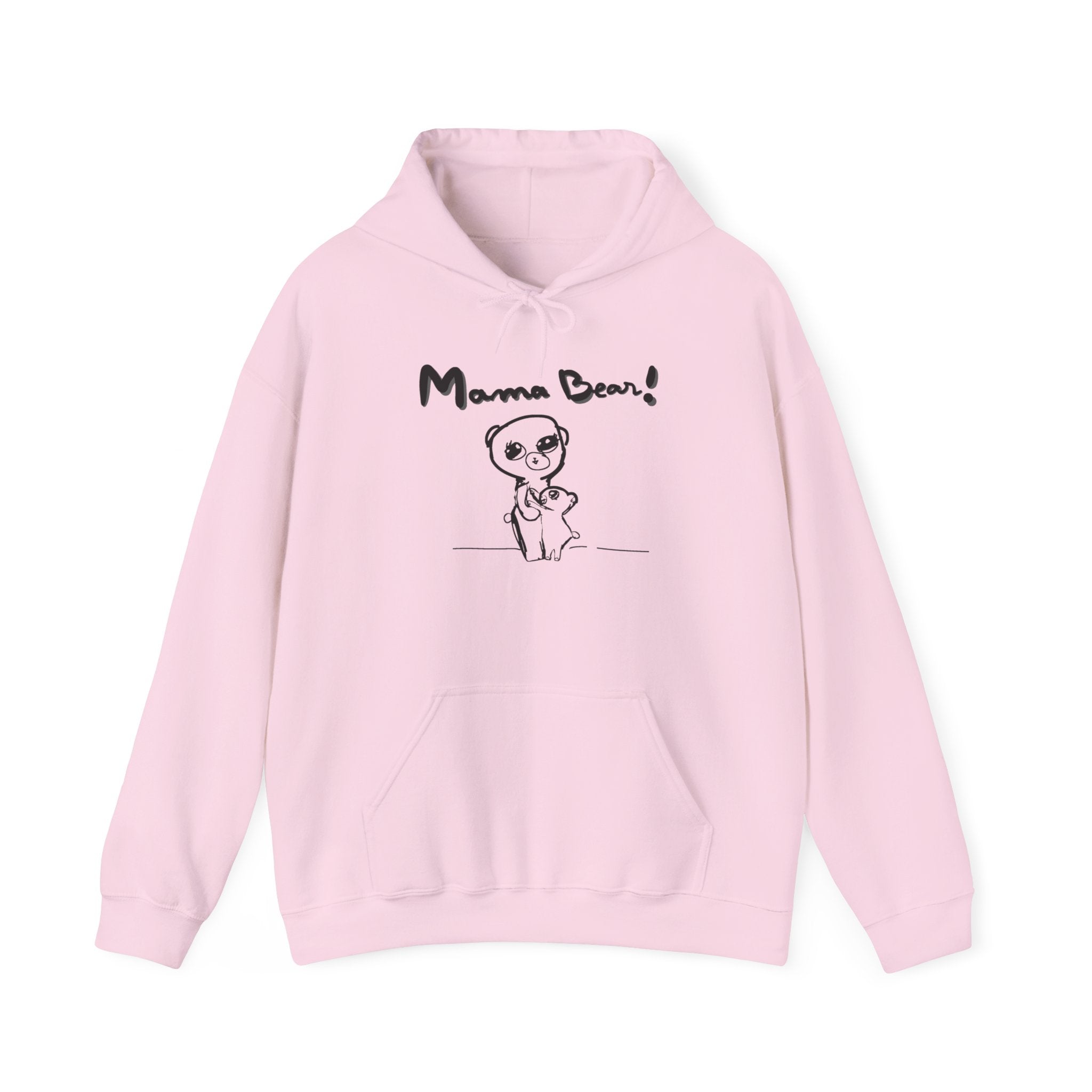 Hand-Drawn Kid Artwork Mom & Child Hoodie — Handmade Love Illustration