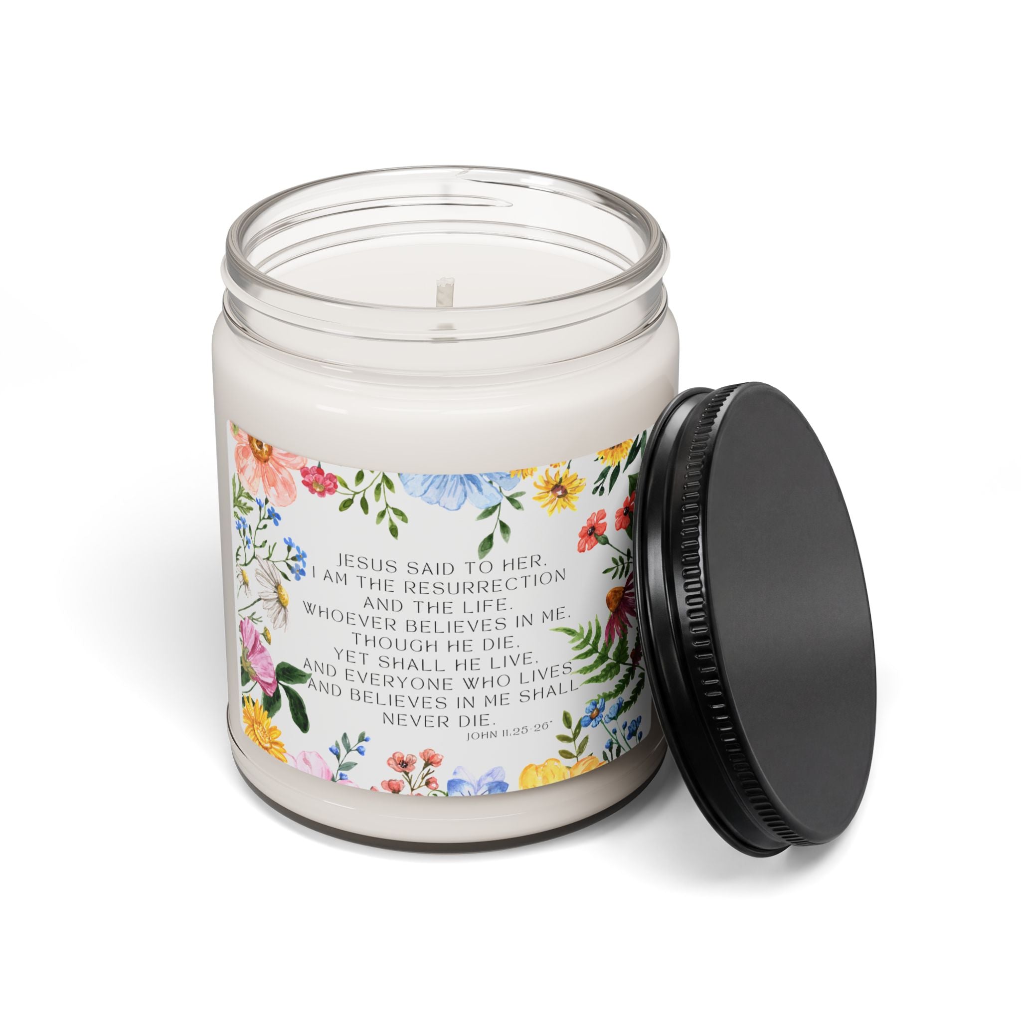 Bible Verse Scented Soy Candle — 9oz Inspirational Scripture Candle