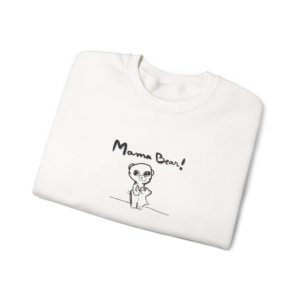 Mama Bear Sweatshirt — Cute Hand-Drawn Bear Crewneck