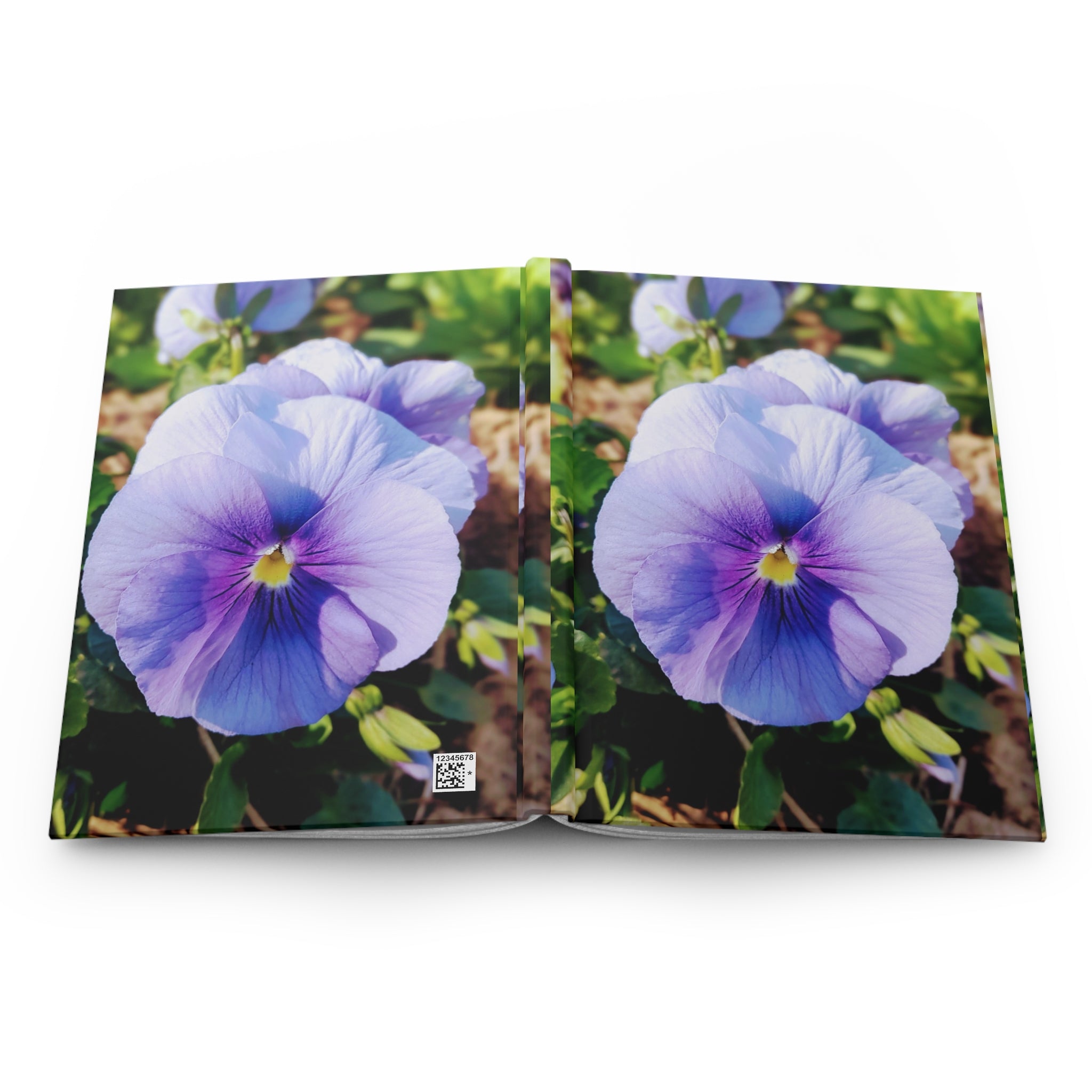 Pansy Blossom Hardcover Journal — Matte Floral Notebook for Gardening Notes & Daily Writing