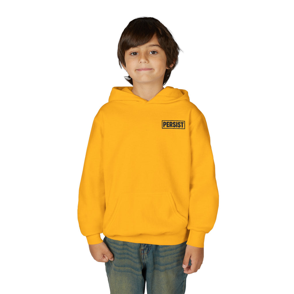 Youth Hoodie — 'PERSIST' Inspirational Kids Pullover