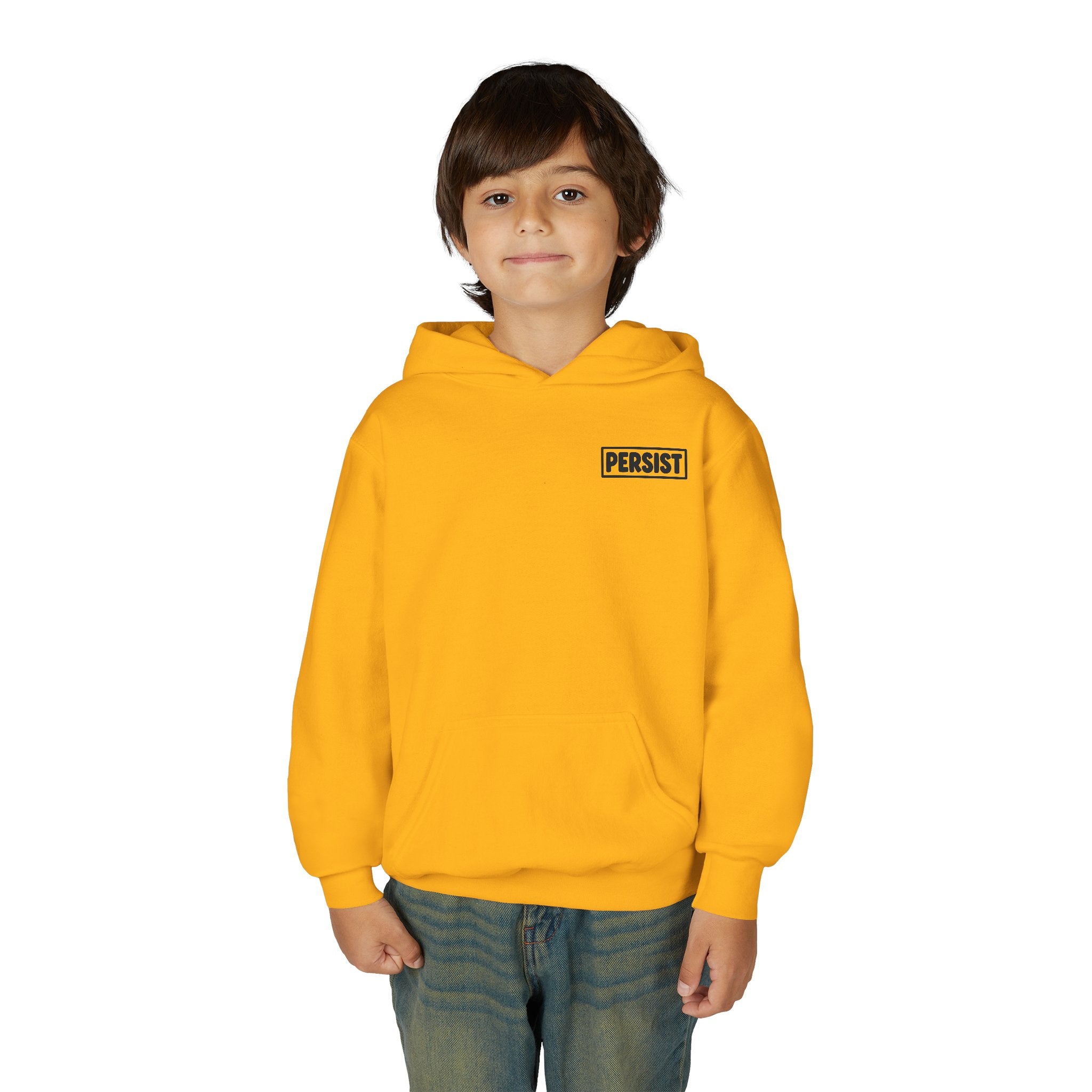 Youth Hoodie — 'PERSIST' Inspirational Kids Pullover