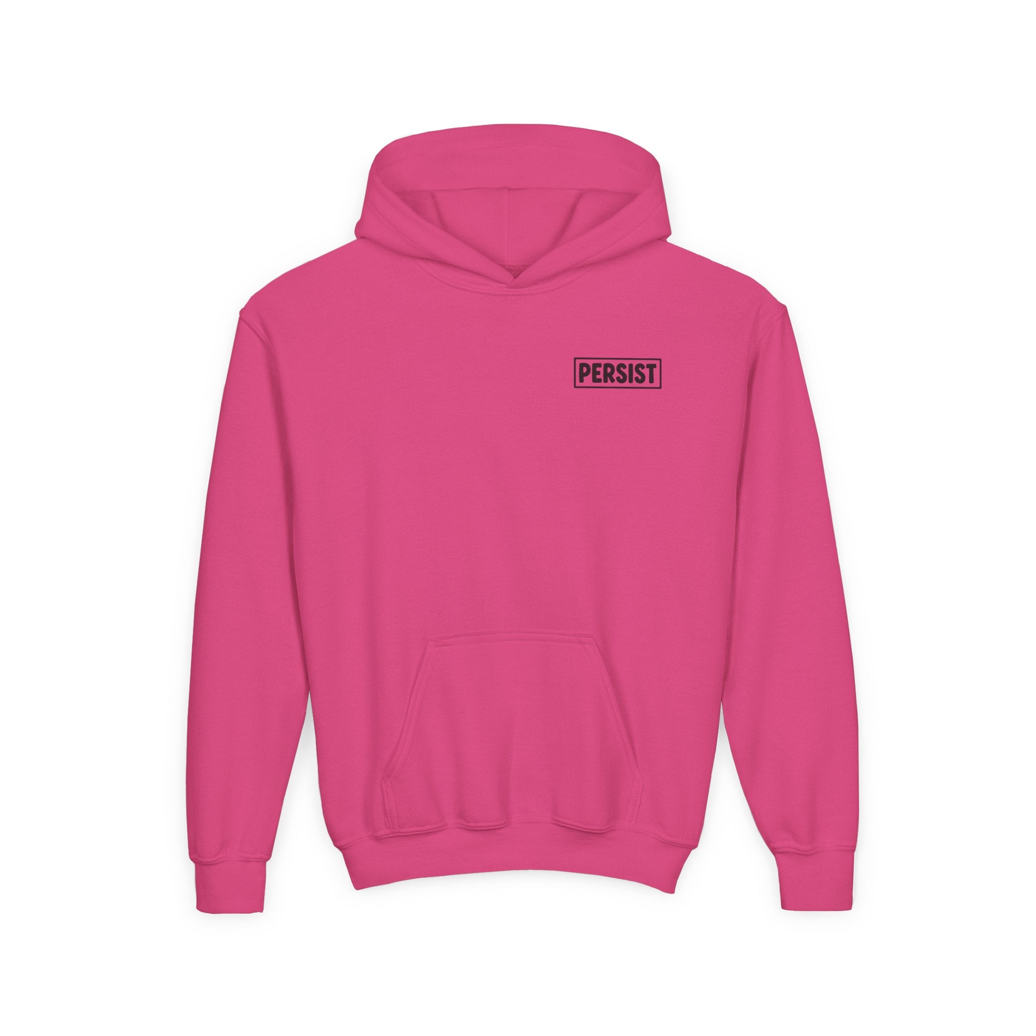 Youth Hoodie — 'PERSIST' Inspirational Kids Pullover