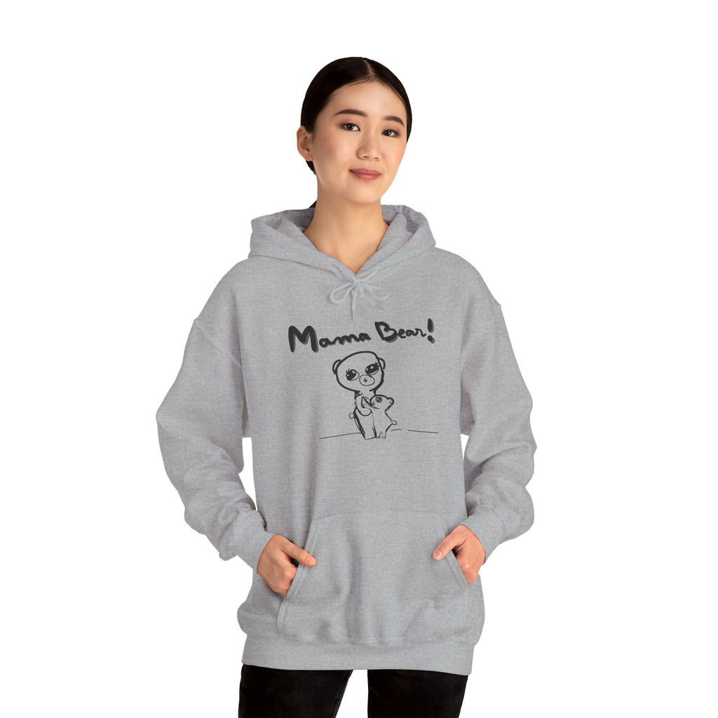 Hand-Drawn Kid Artwork Mom & Child Hoodie — Handmade Love Illustration