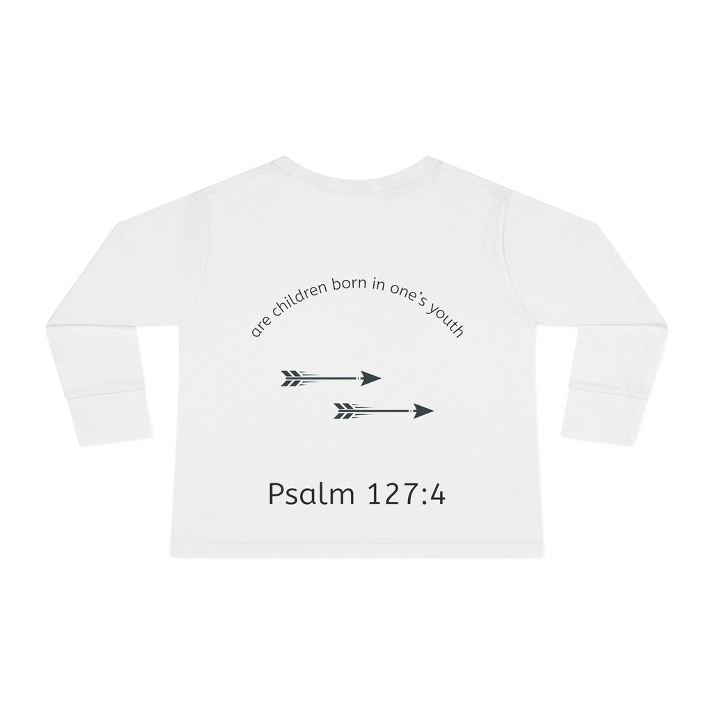 Children Are a Blessing Toddler Long Sleeve Tee — Christian Arrow Bible Verse
