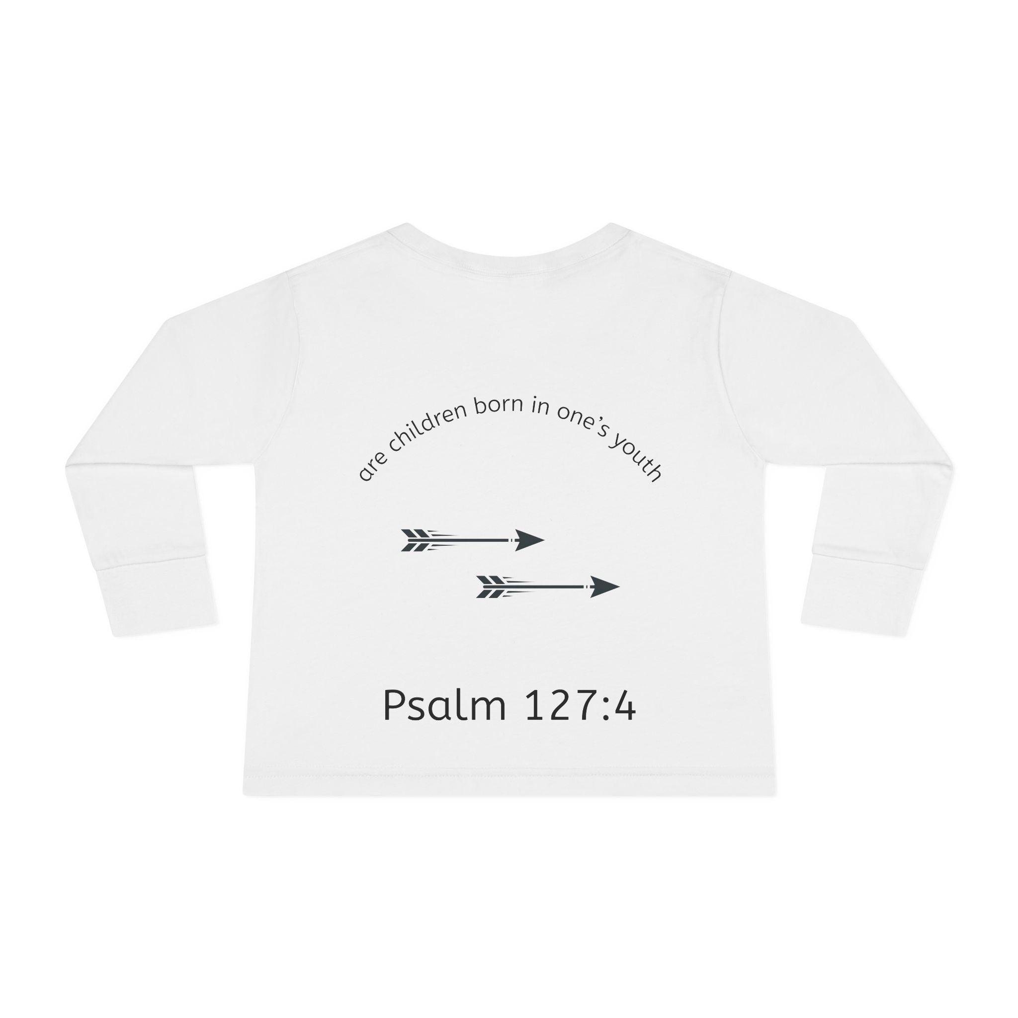 Children Are a Blessing Toddler Long Sleeve Tee — Christian Arrow Bible Verse