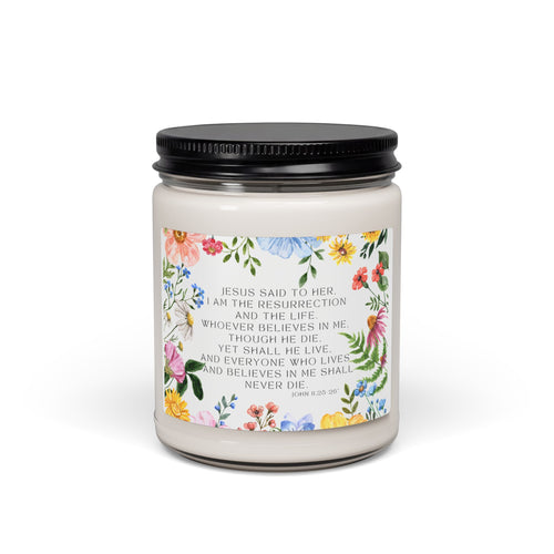 Bible Verse Scented Soy Candle — 9oz Inspirational Scripture Candle