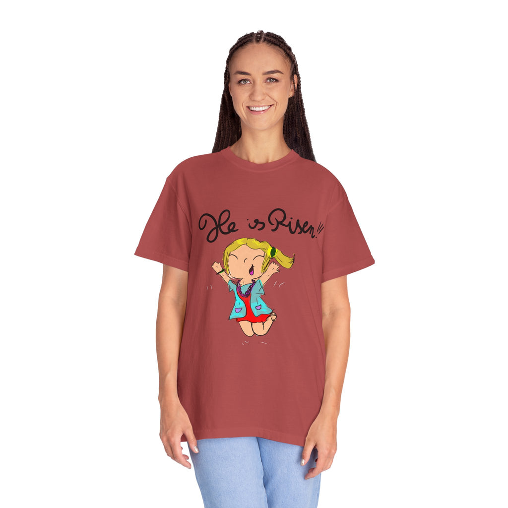 He Is Risen! Kids’ Hand-Drawn T-Shirt — Child Art Tee