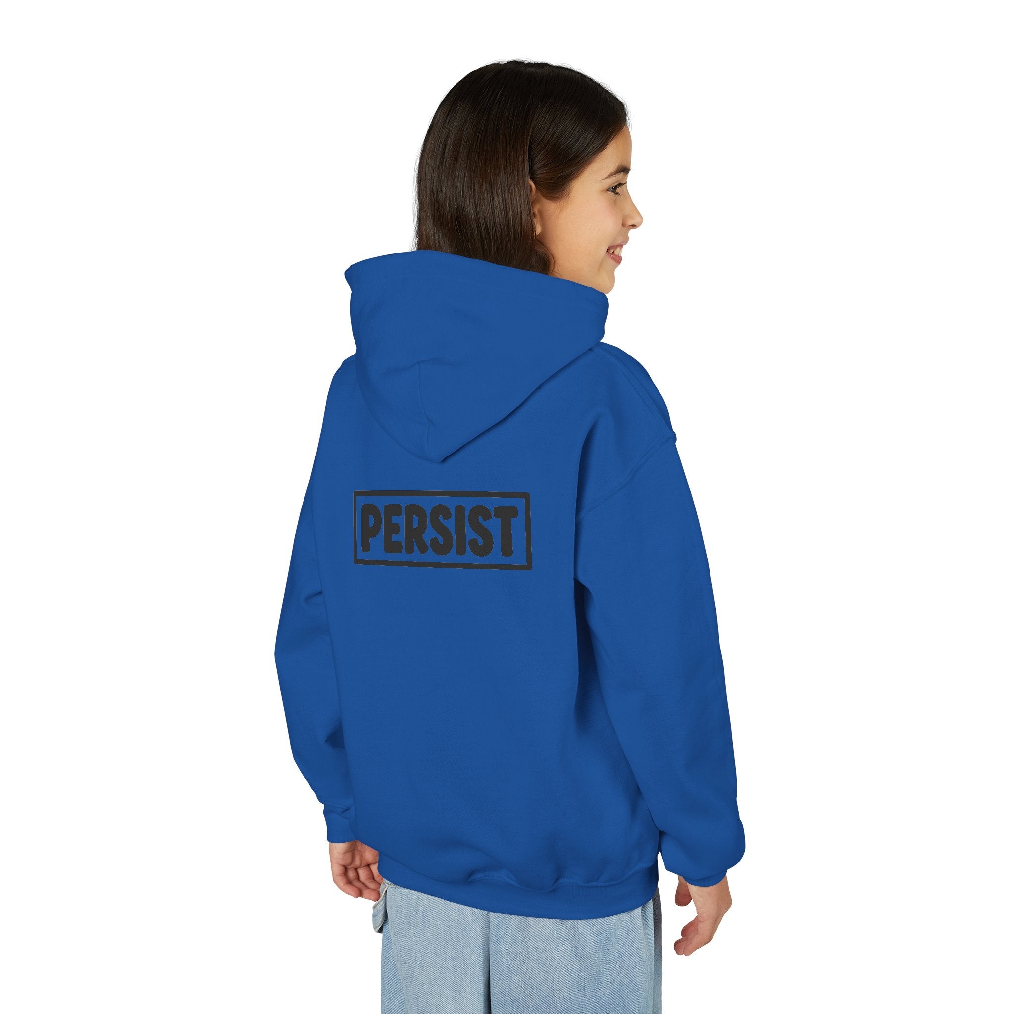 Youth Hoodie — 'PERSIST' Inspirational Kids Pullover