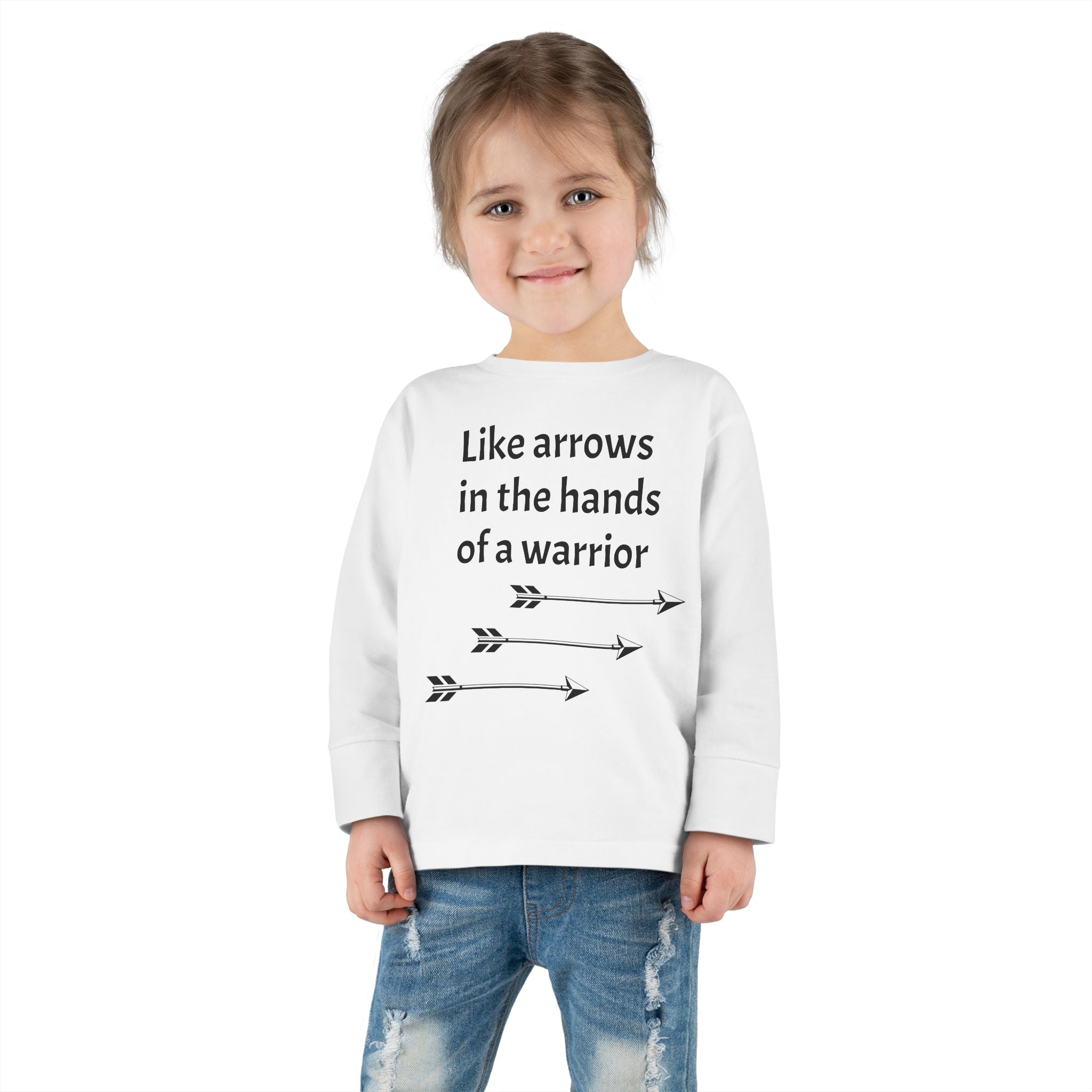 Children Are a Blessing Toddler Long Sleeve Tee — Christian Arrow Bible Verse