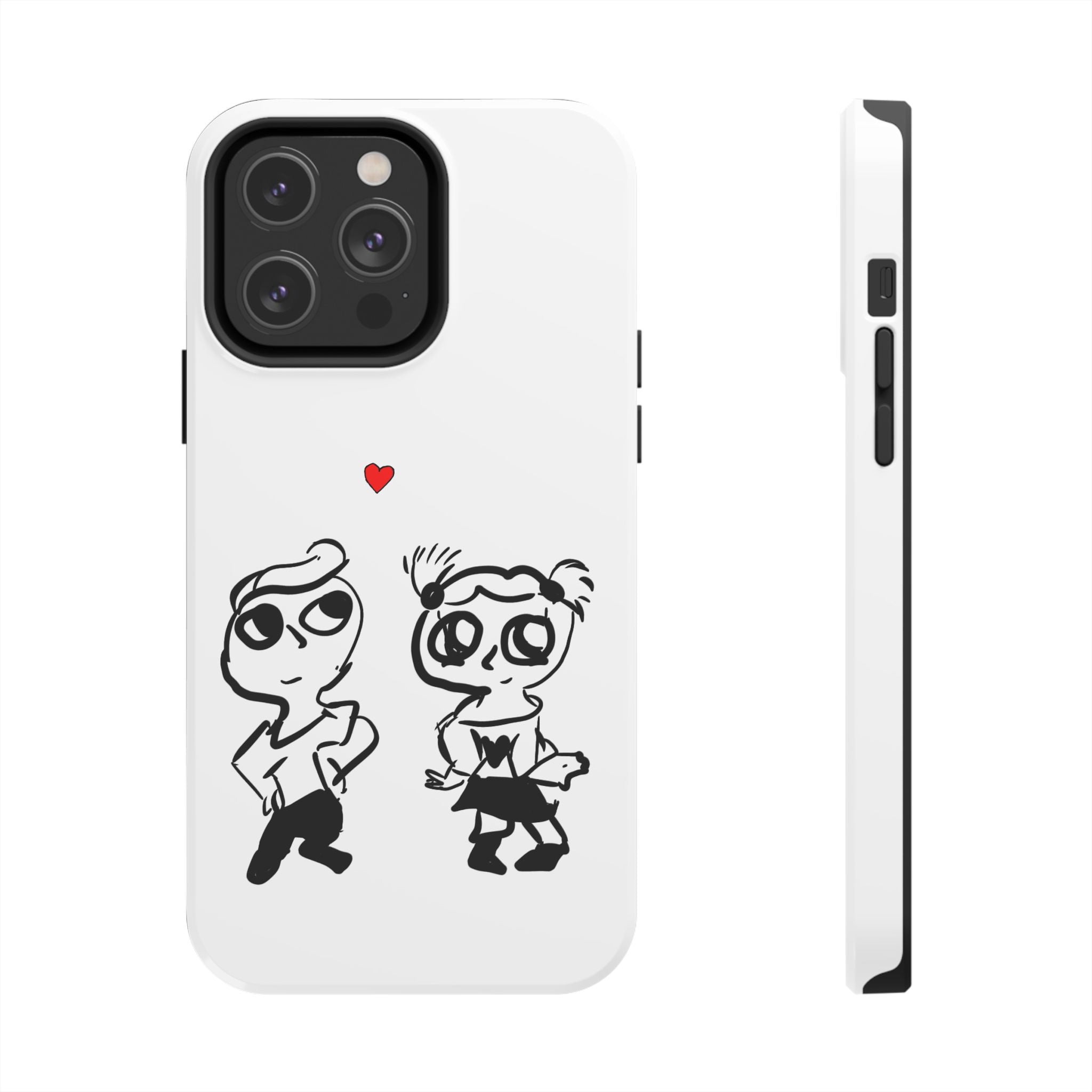 Cute Romantic Hand-Drawn Phone Case — 'Tough Phone Cases'