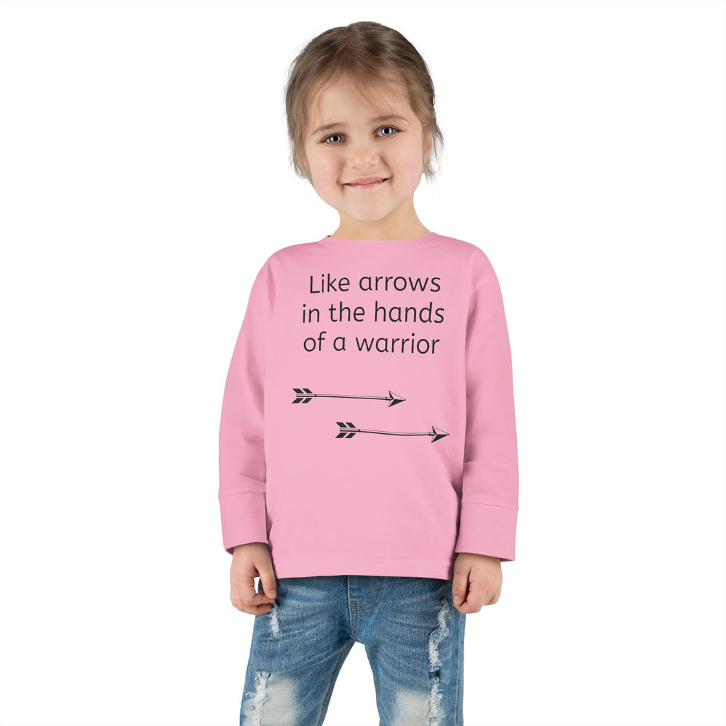 Children Are a Blessing Toddler Long Sleeve Tee — Christian Arrow Bible Verse