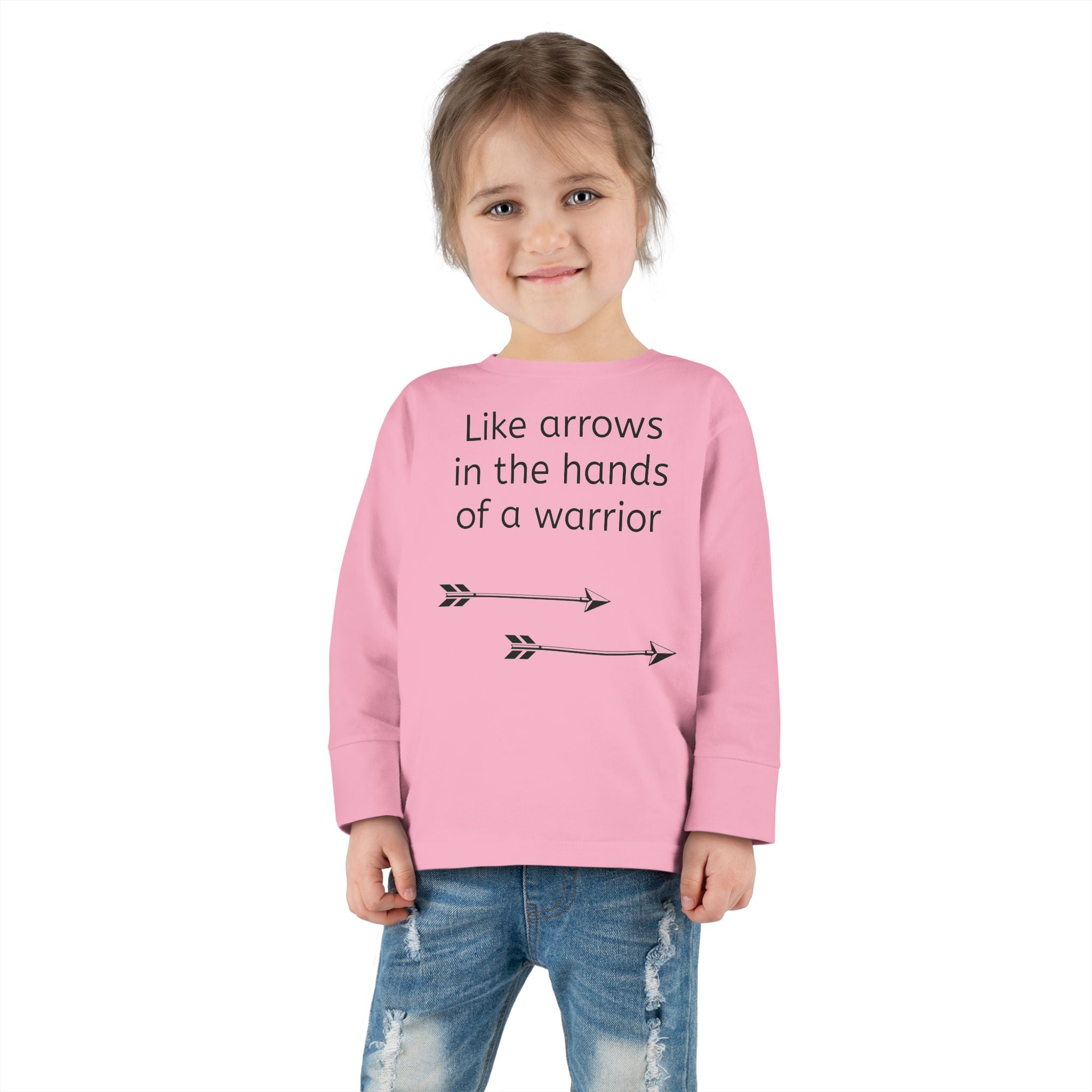 Children Are a Blessing Toddler Long Sleeve Tee — Christian Arrow Bible Verse
