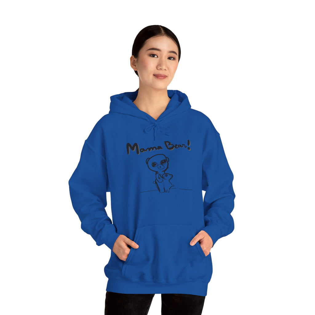 Hand-Drawn Kid Artwork Mom & Child Hoodie — Handmade Love Illustration