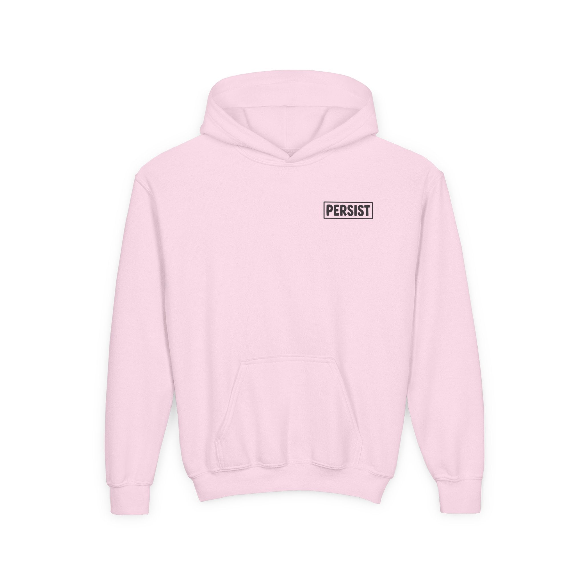 Youth Hoodie — 'PERSIST' Inspirational Kids Pullover