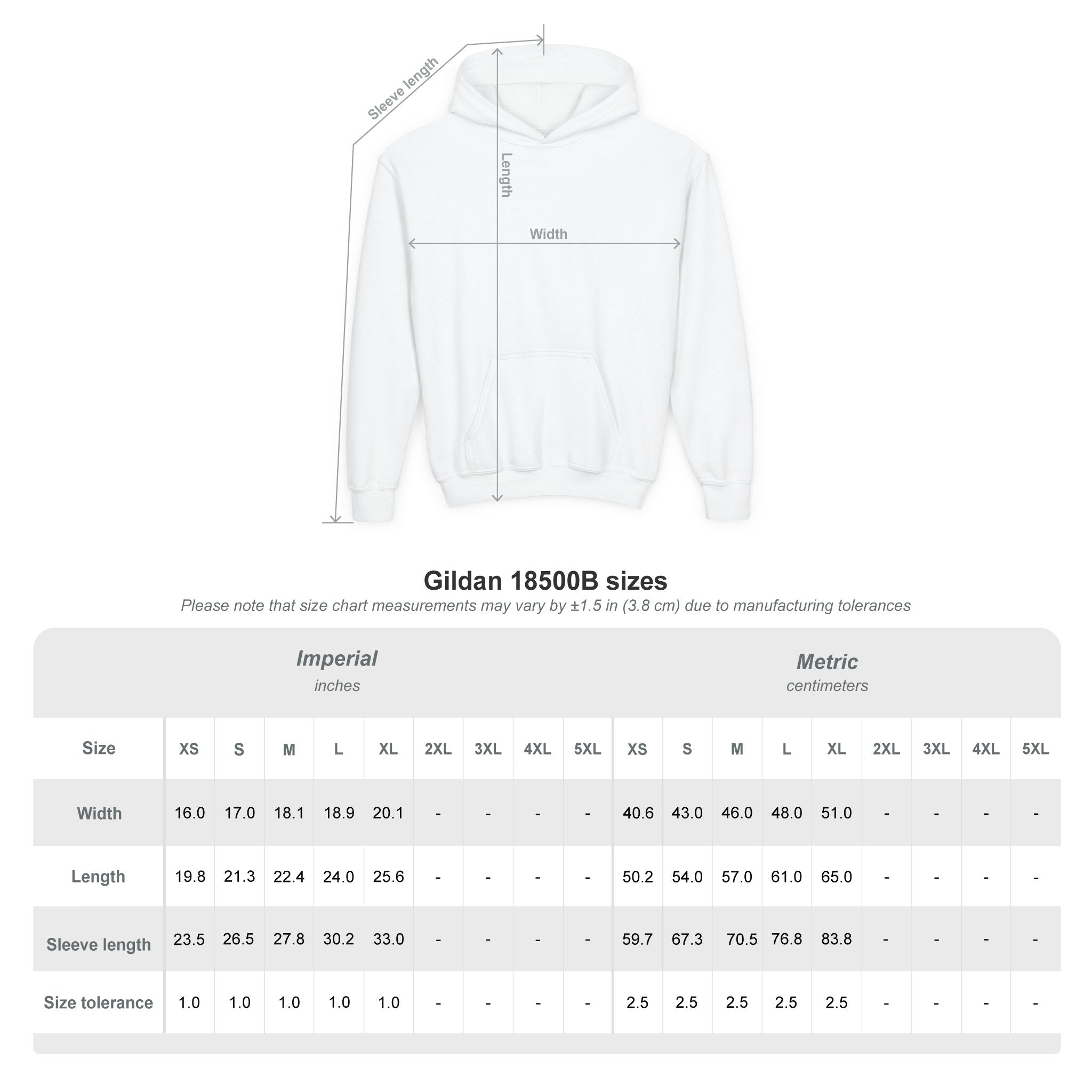 Youth Hoodie — 'PERSIST' Inspirational Kids Pullover