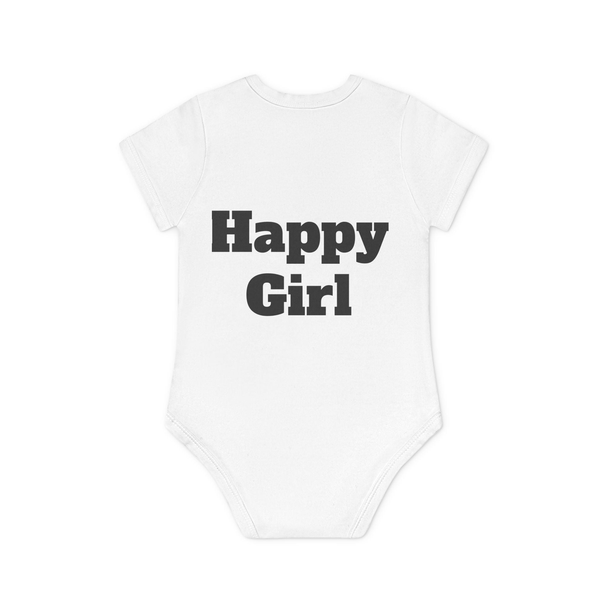 Baby Bodysuit hand-drawn by an 8 year old Girl — Child’s Artwork Infant Organic Short Sleeve