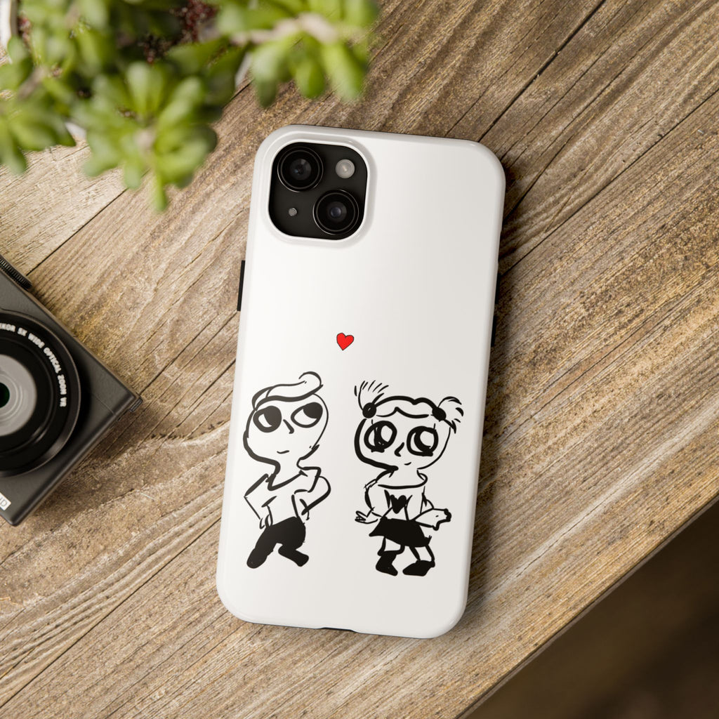 Cute Romantic Hand-Drawn Phone Case — 'Tough Phone Cases'