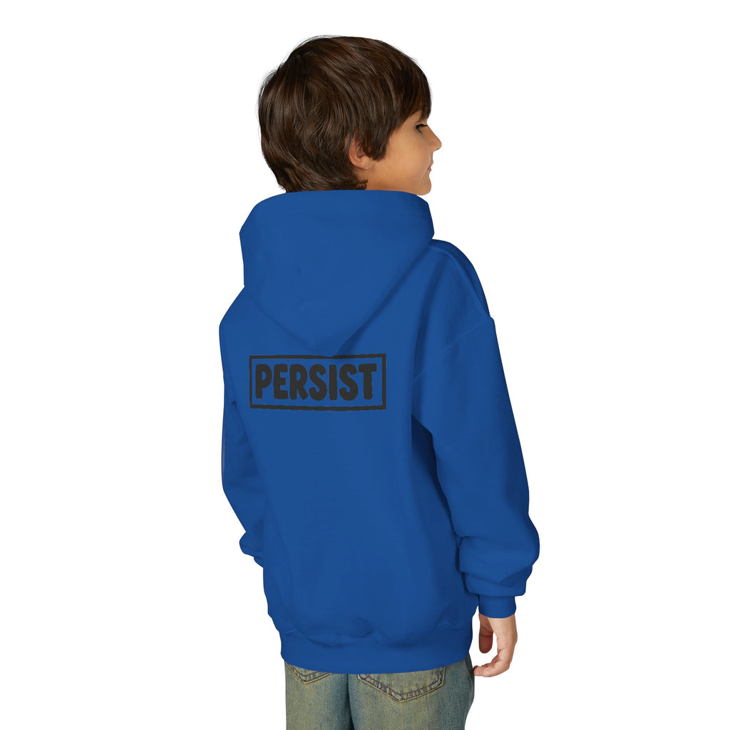 Youth Hoodie — 'PERSIST' Inspirational Kids Pullover