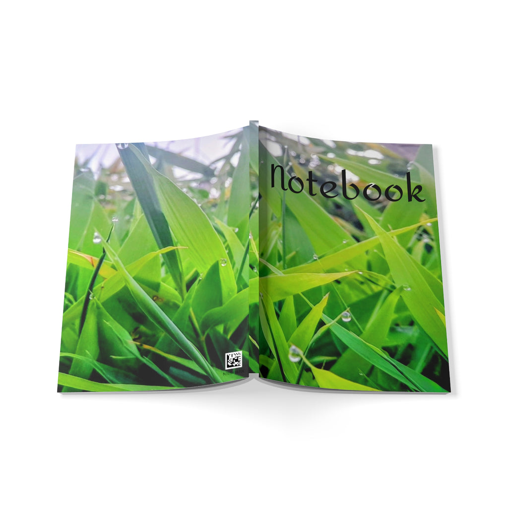 Notebook — Dewy Green Grass A5 Softcover Journal