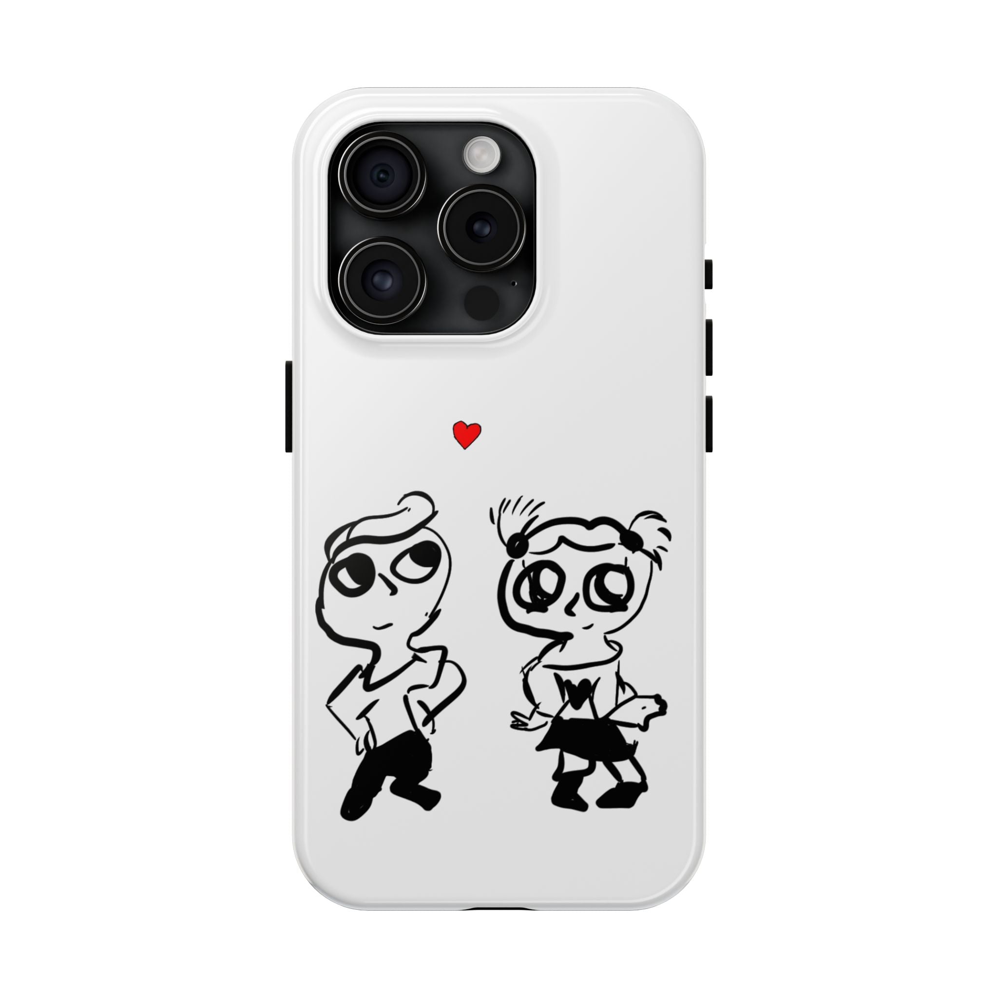 Cute Romantic Hand-Drawn Phone Case — 'Tough Phone Cases'