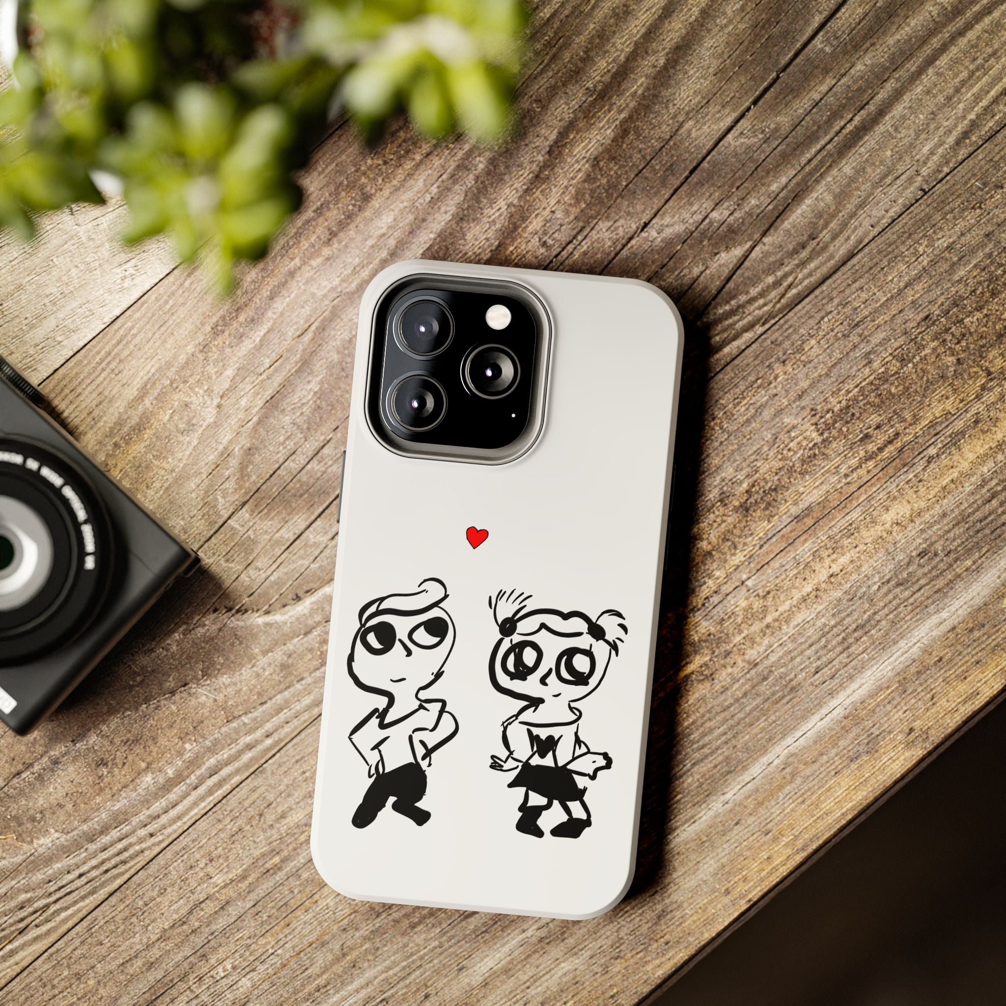 Cute Romantic Hand-Drawn Phone Case — 'Tough Phone Cases'