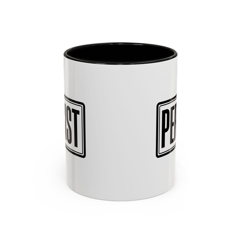 Persist Accent Coffee Mug — Motivational Black & White Ceramic Mug (11/15oz)