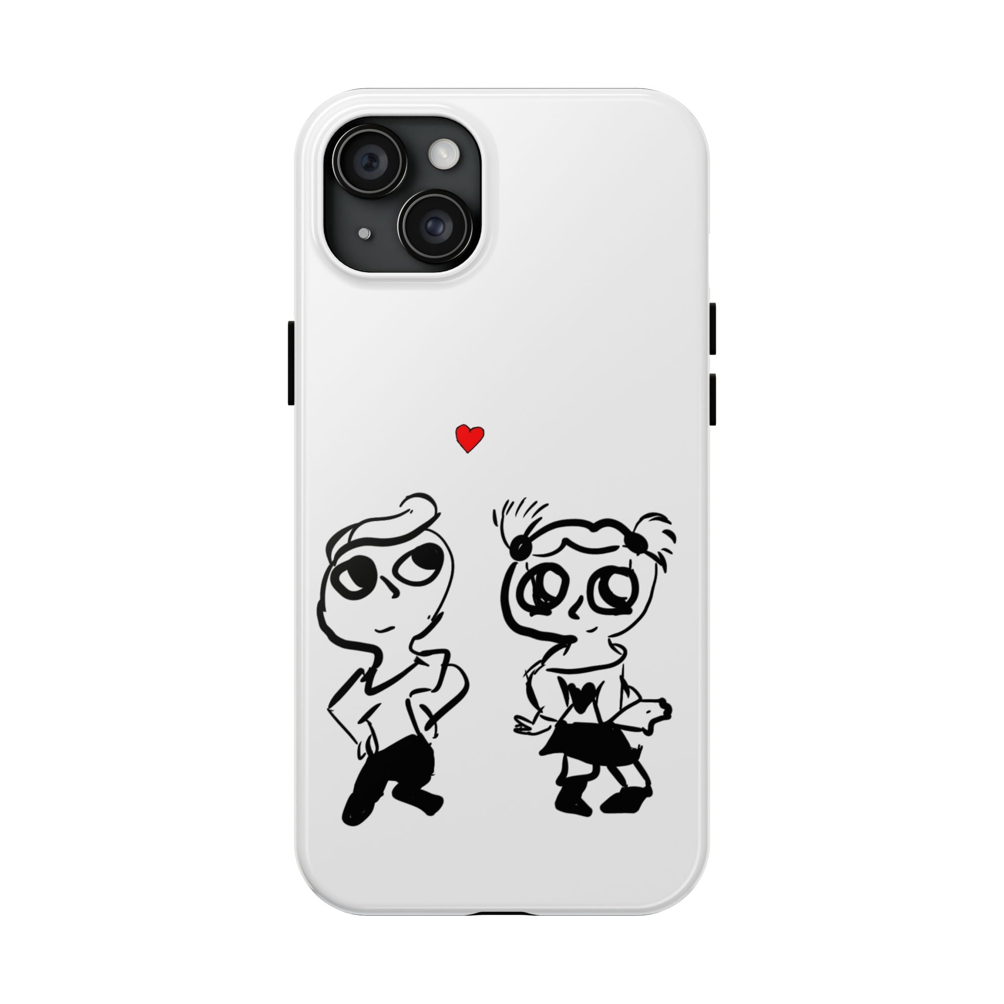 Cute Romantic Hand-Drawn Phone Case — 'Tough Phone Cases'