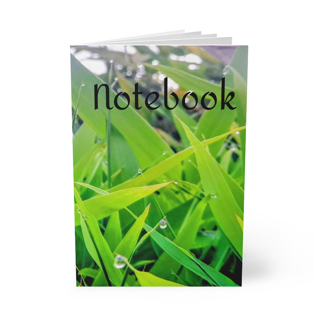 Notebook — Dewy Green Grass A5 Softcover Journal