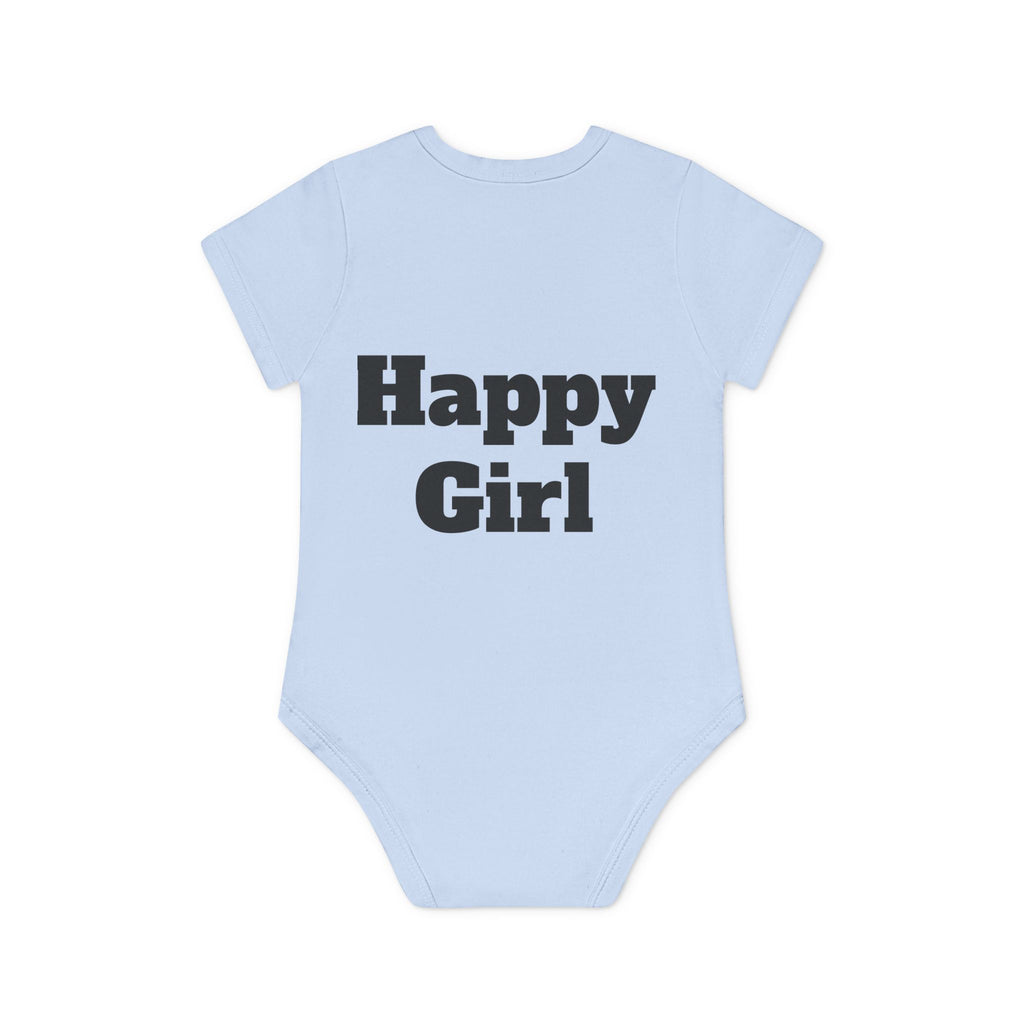 Baby Bodysuit hand-drawn by an 8 year old Girl — Child’s Artwork Infant Organic Short Sleeve