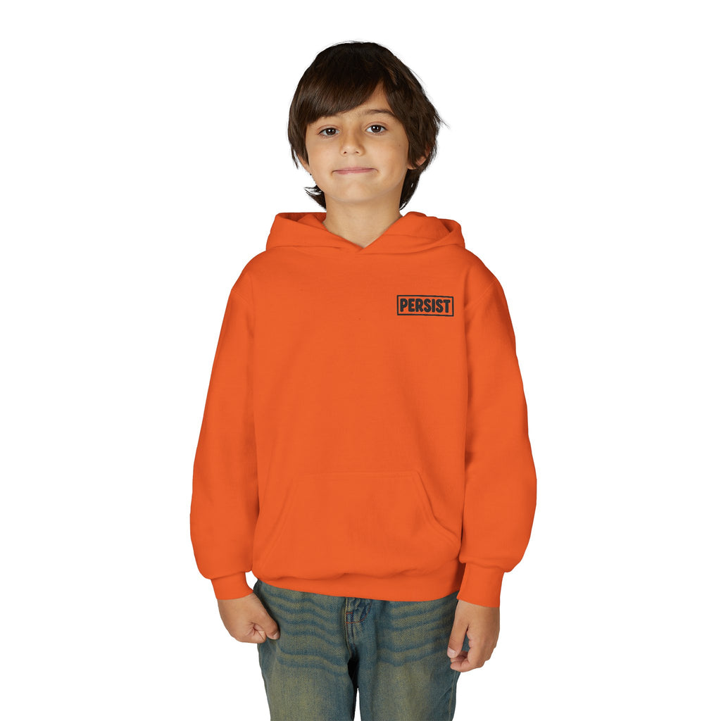 Youth Hoodie — 'PERSIST' Inspirational Kids Pullover