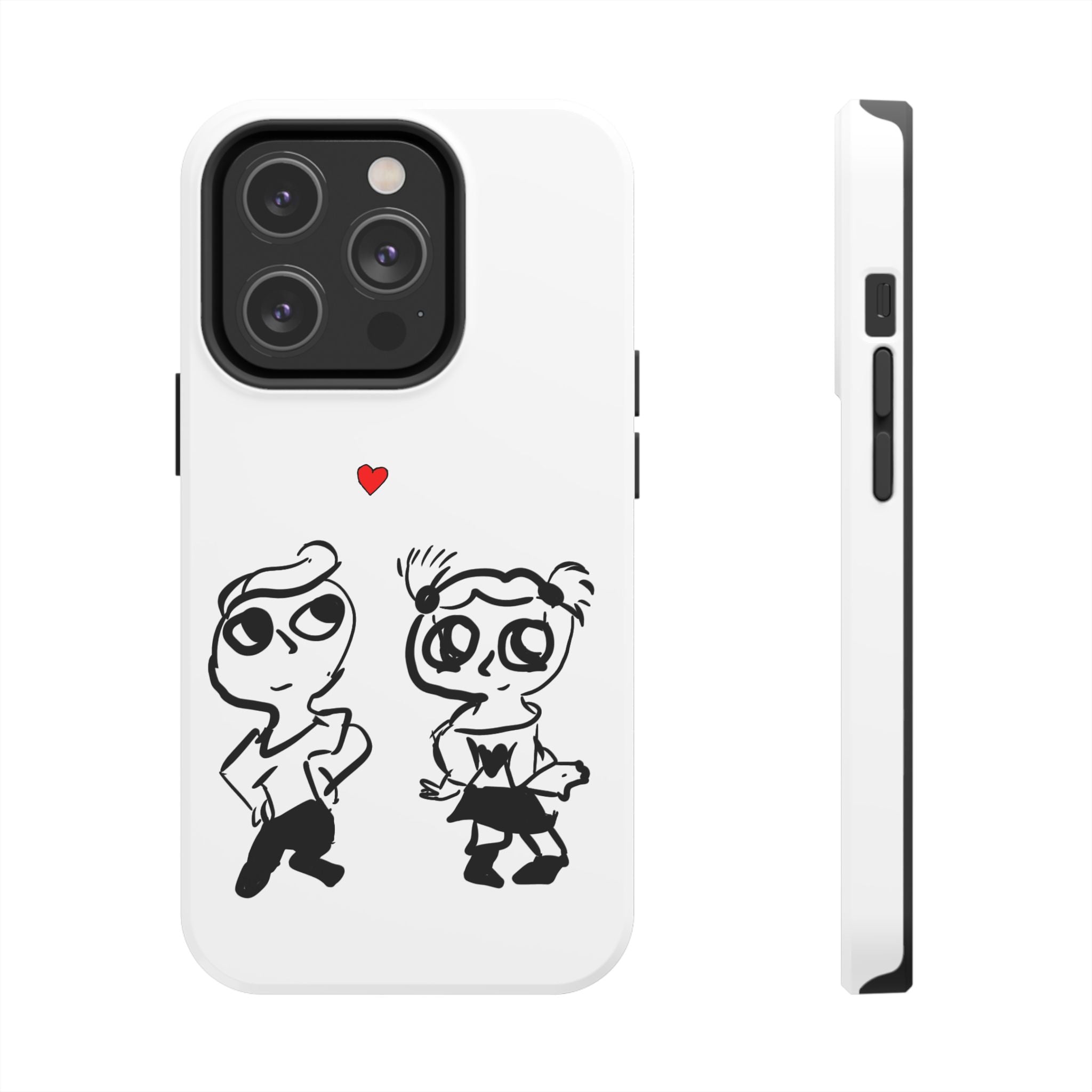 Cute Romantic Hand-Drawn Phone Case — 'Tough Phone Cases'