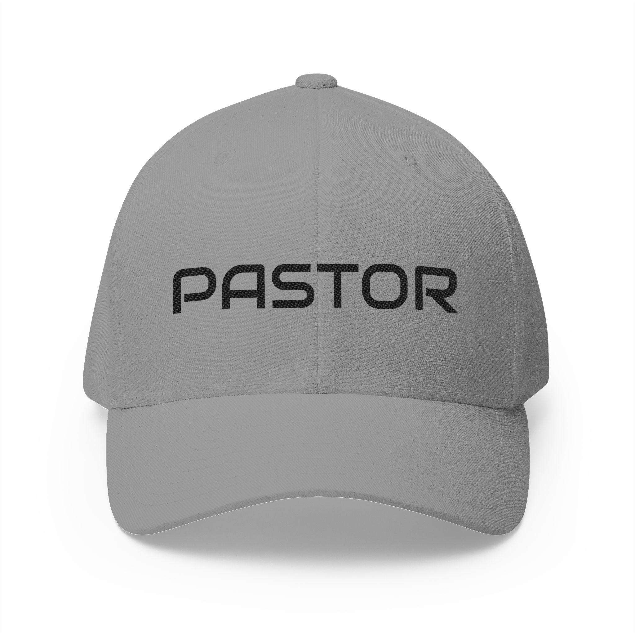 Pastor Embroidered Cap — Structured Closed-Back Church Hat for Church Camp & Gatherings