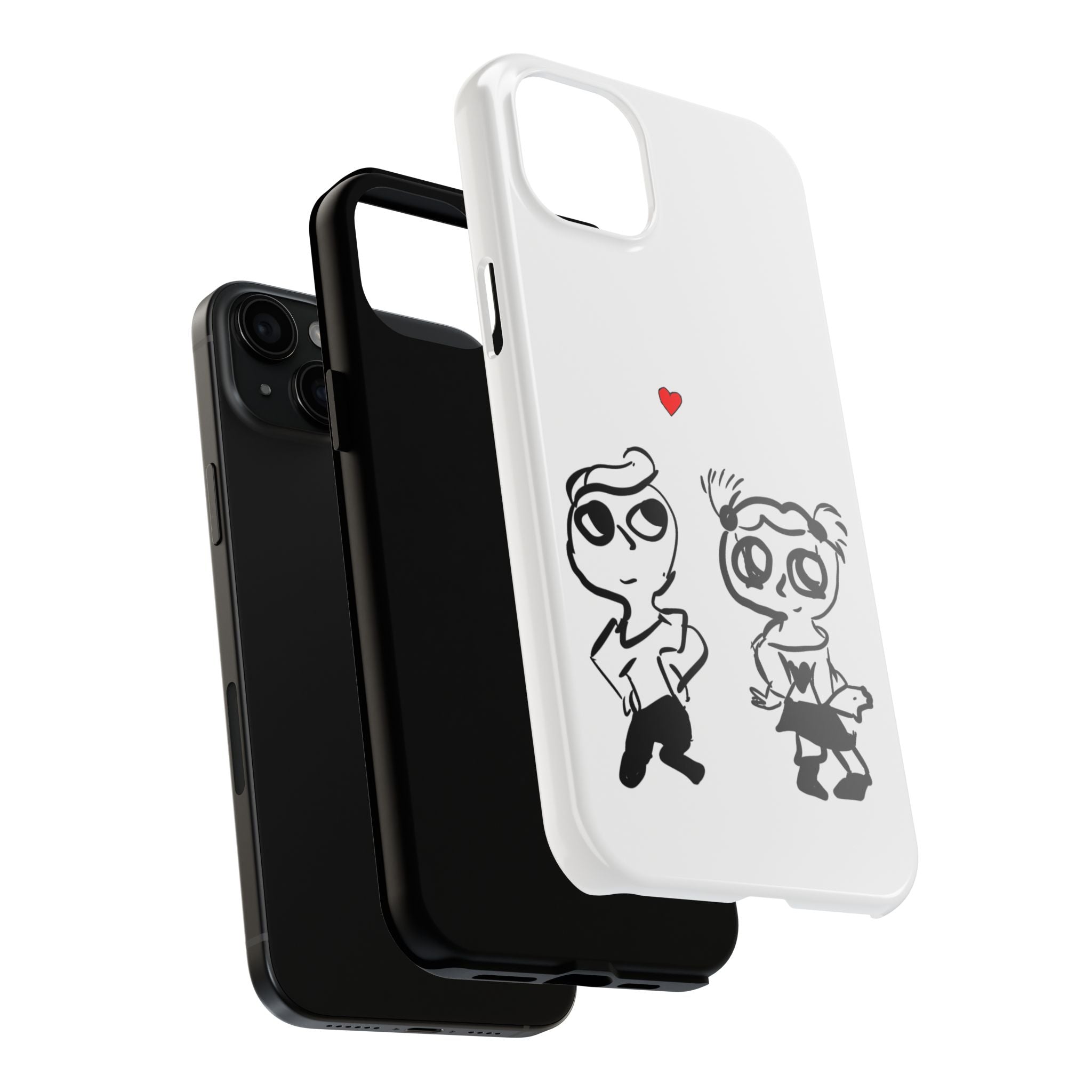 Cute Romantic Hand-Drawn Phone Case — 'Tough Phone Cases'