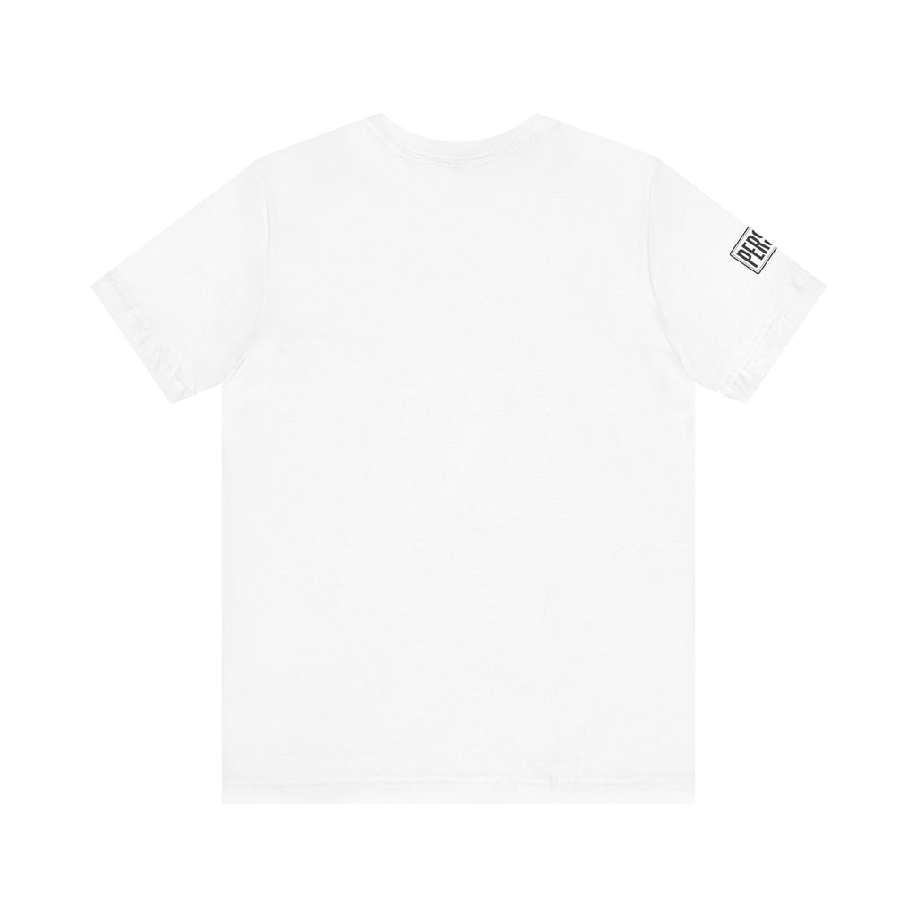 Persist Minimalist T-Shirt — Motivational Chest & Sleeve Graphic Tee