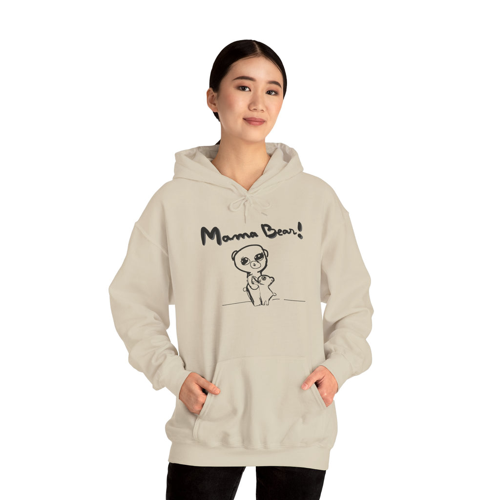 Hand-Drawn Kid Artwork Mom & Child Hoodie — Handmade Love Illustration