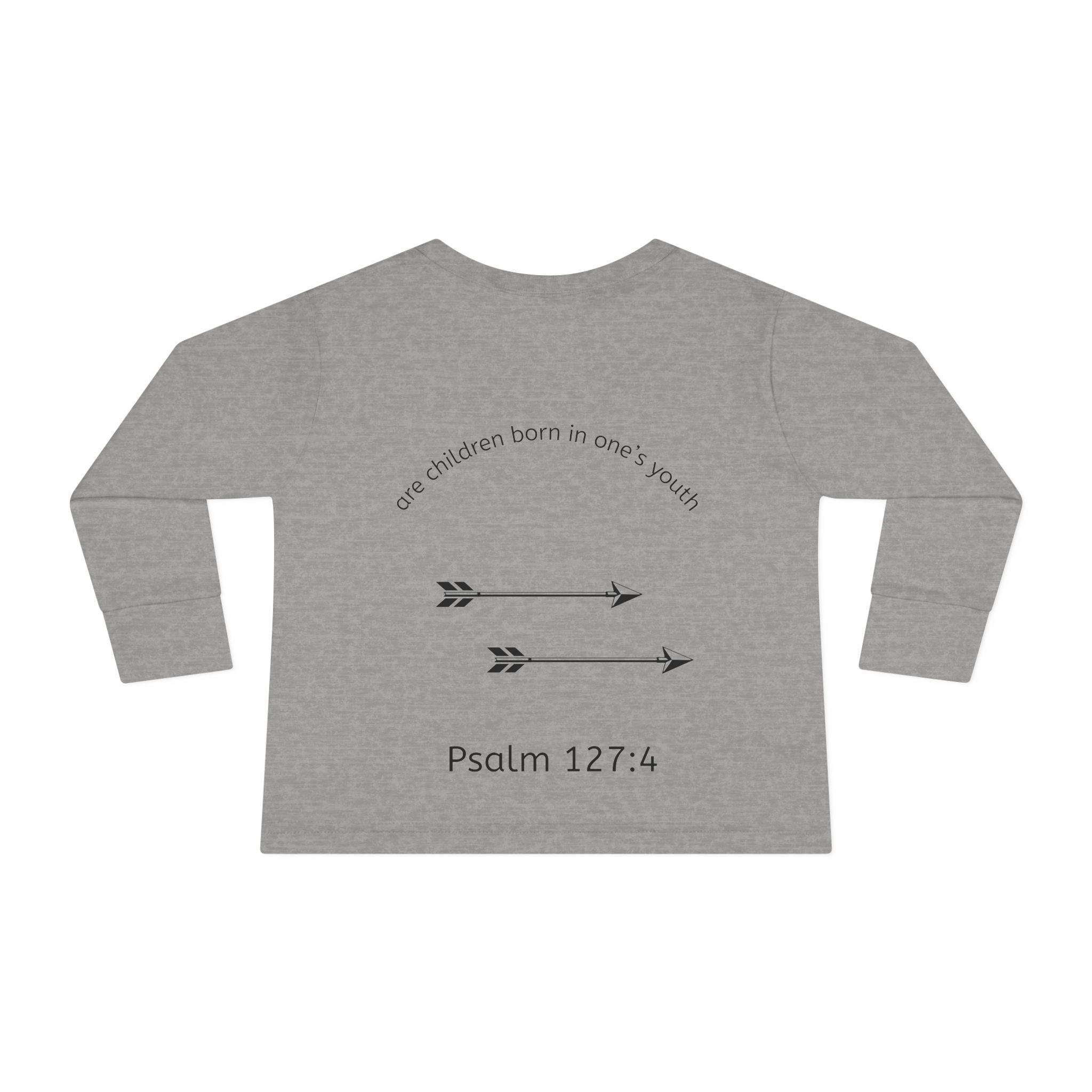 Children Are a Blessing Toddler Long Sleeve Tee — Christian Arrow Bible Verse