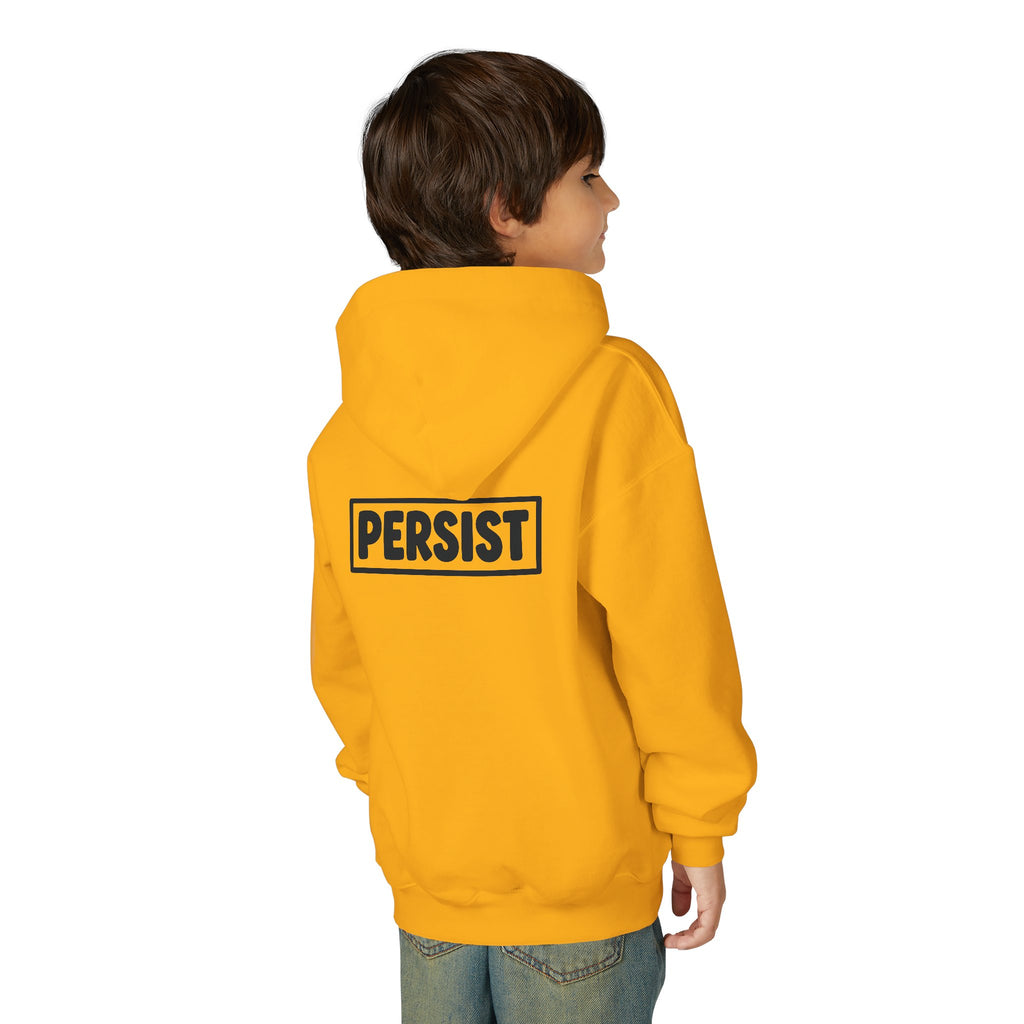 Youth Hoodie — 'PERSIST' Inspirational Kids Pullover