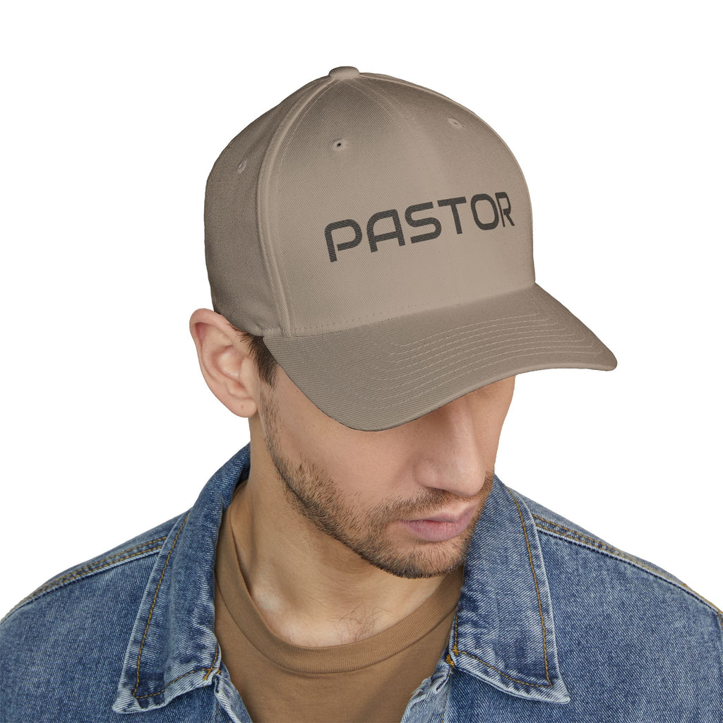 Pastor Embroidered Cap — Structured Closed-Back Church Hat for Church Camp & Gatherings