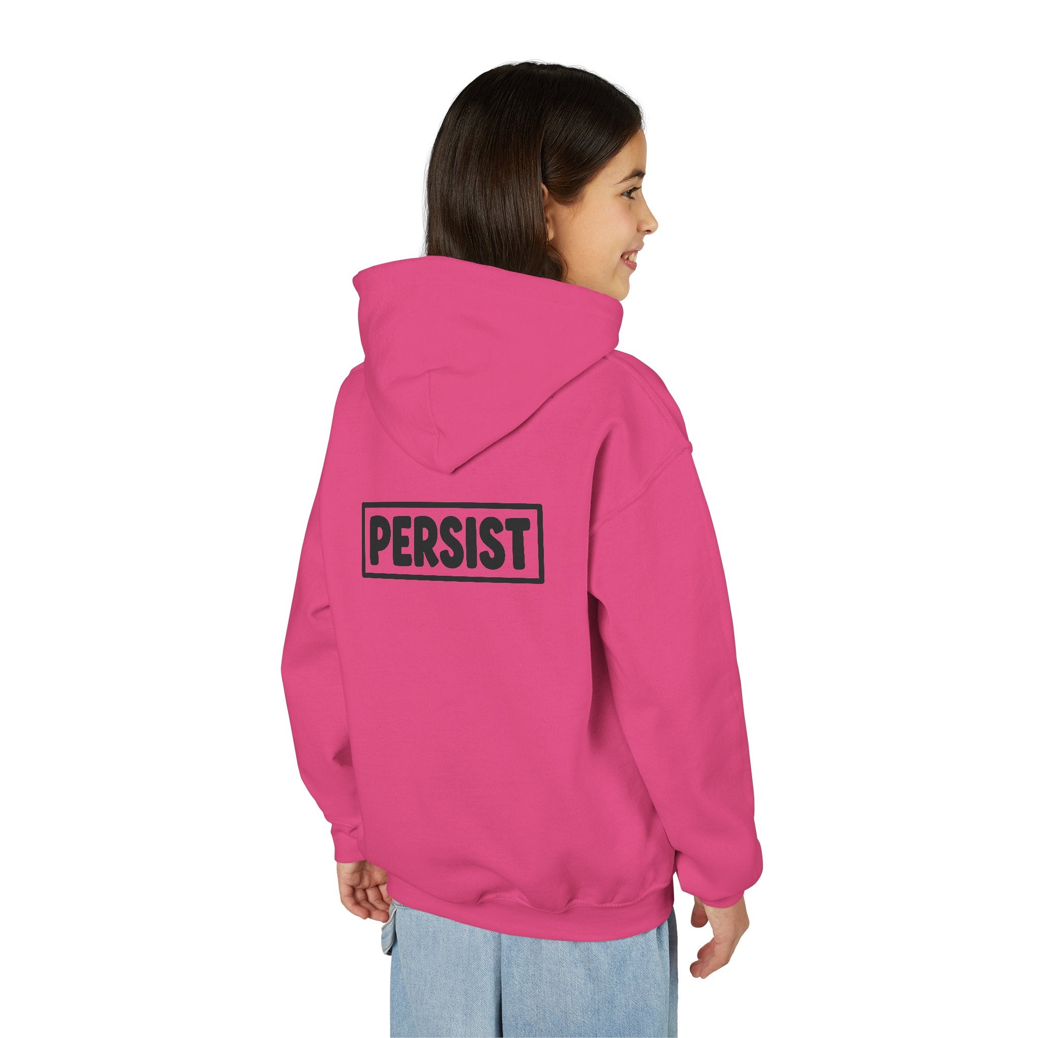 Youth Hoodie — 'PERSIST' Inspirational Kids Pullover