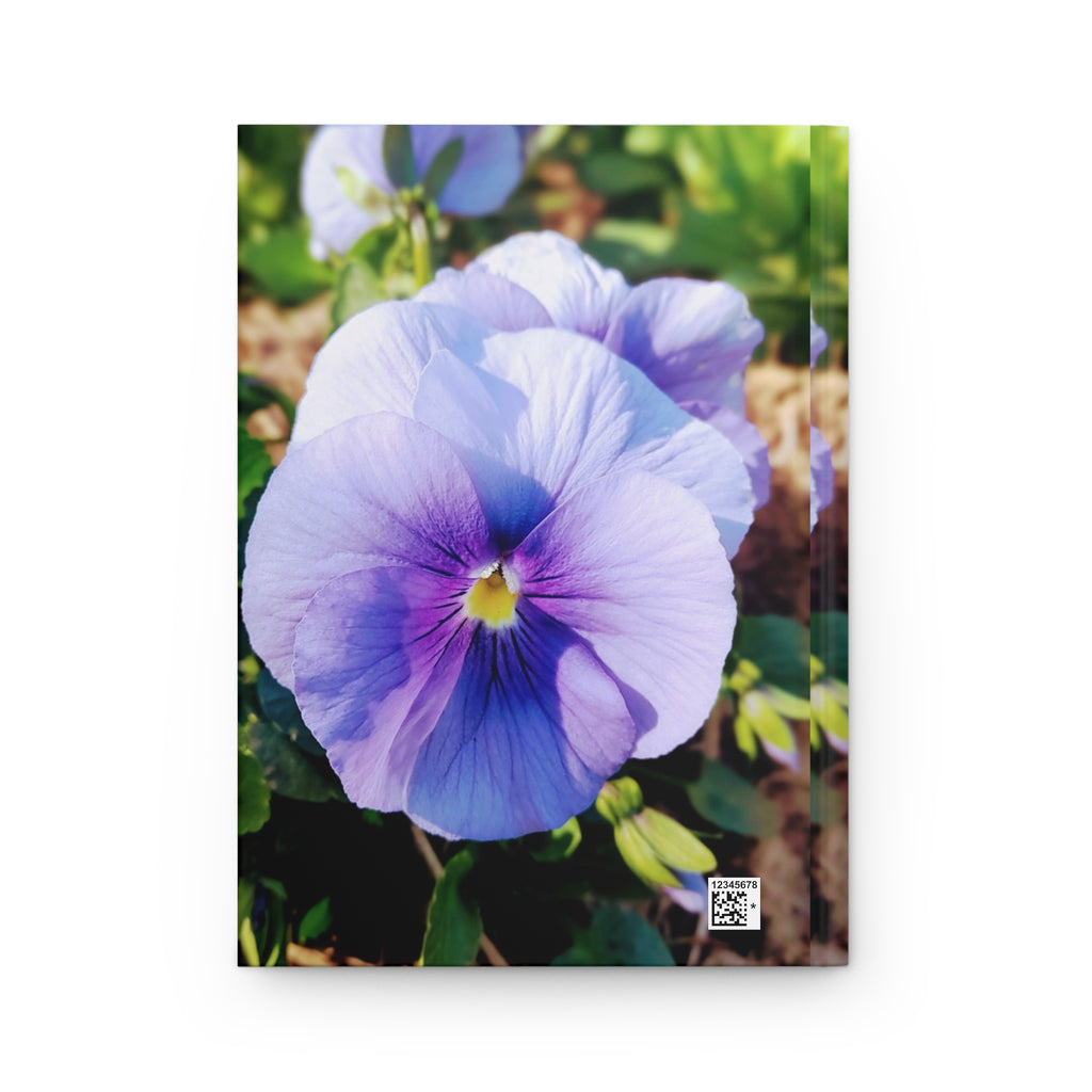 Pansy Blossom Hardcover Journal — Matte Floral Notebook for Gardening Notes & Daily Writing