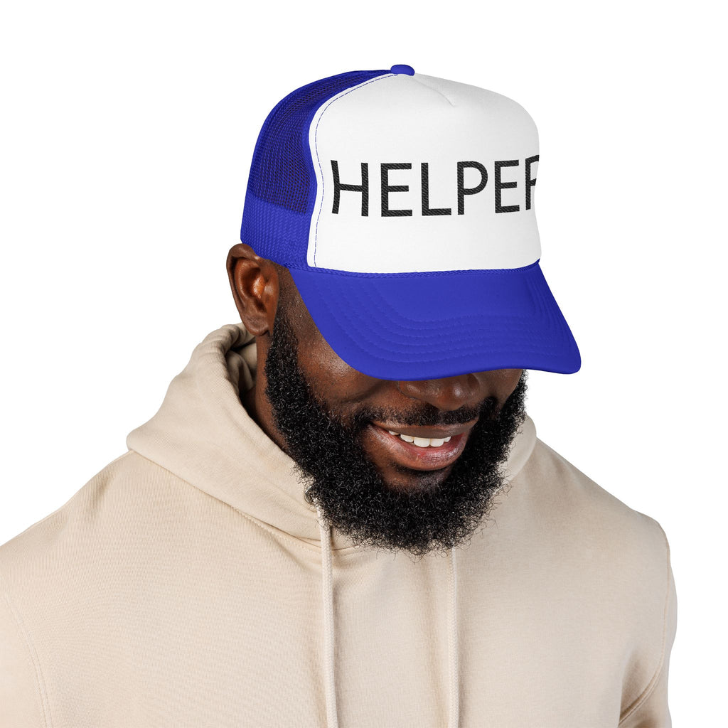Helper Trucker Hat -Staff Identification Cap-Church Camp