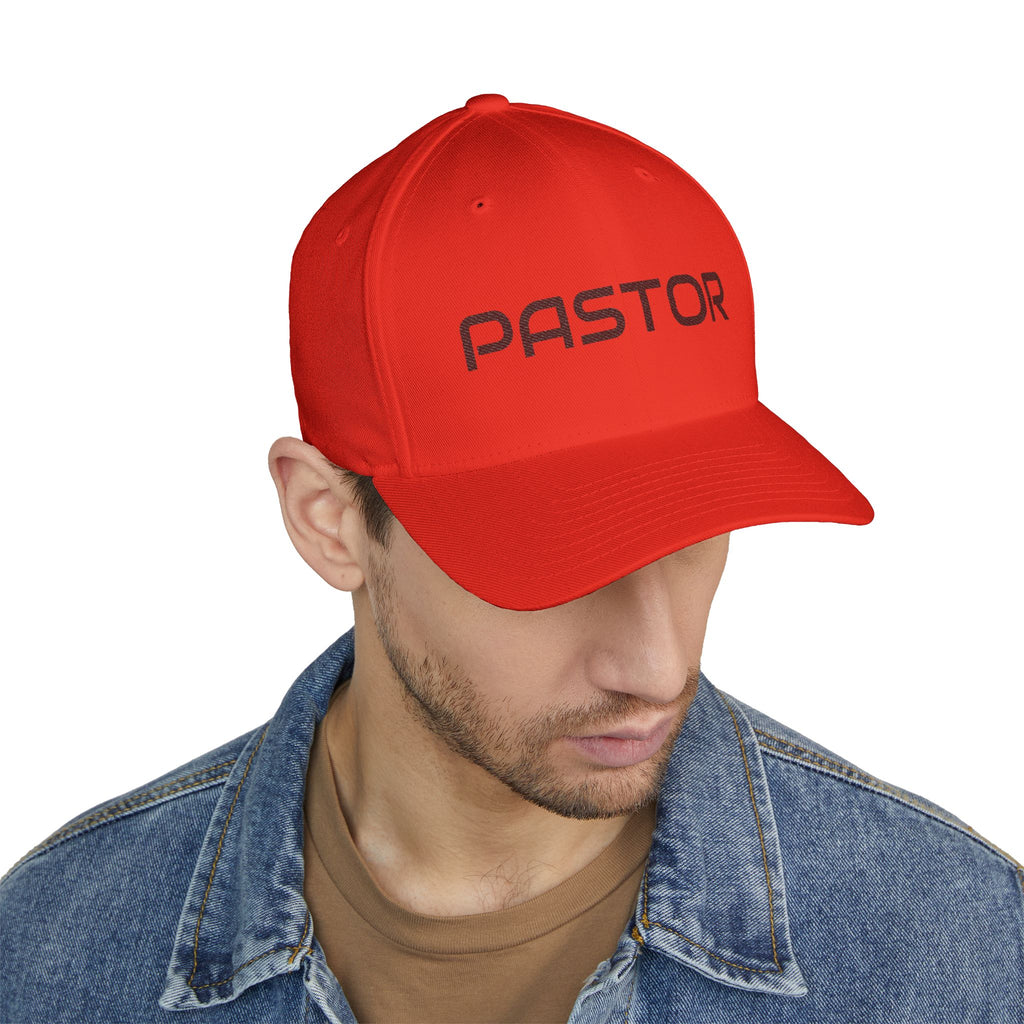 Pastor Embroidered Cap — Structured Closed-Back Church Hat for Church Camp & Gatherings