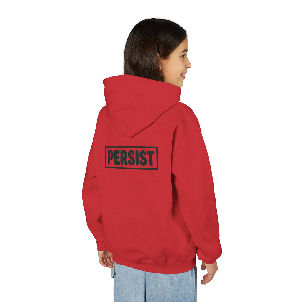 Youth Hoodie — 'PERSIST' Inspirational Kids Pullover
