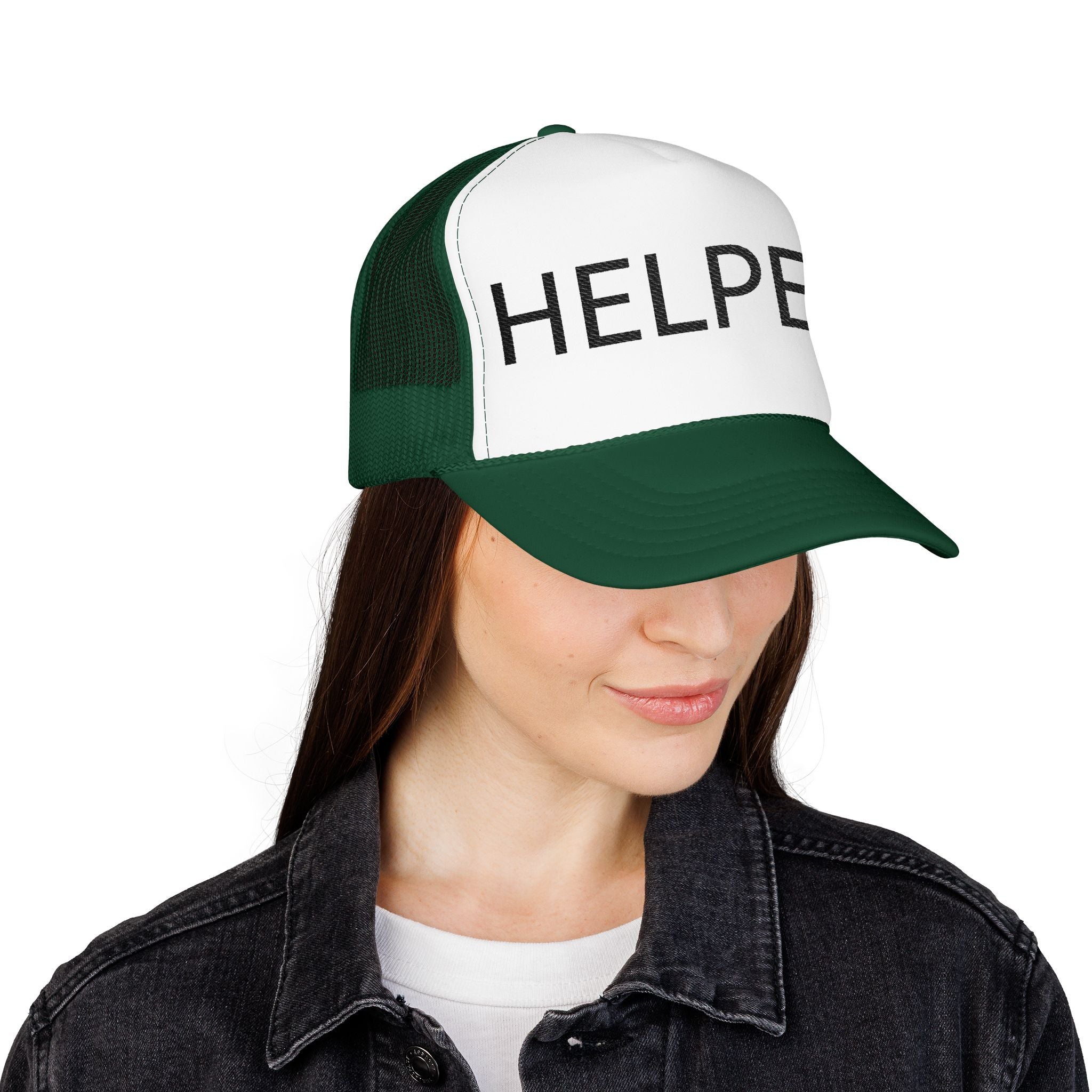 Helper Trucker Hat -Staff Identification Cap-Church Camp