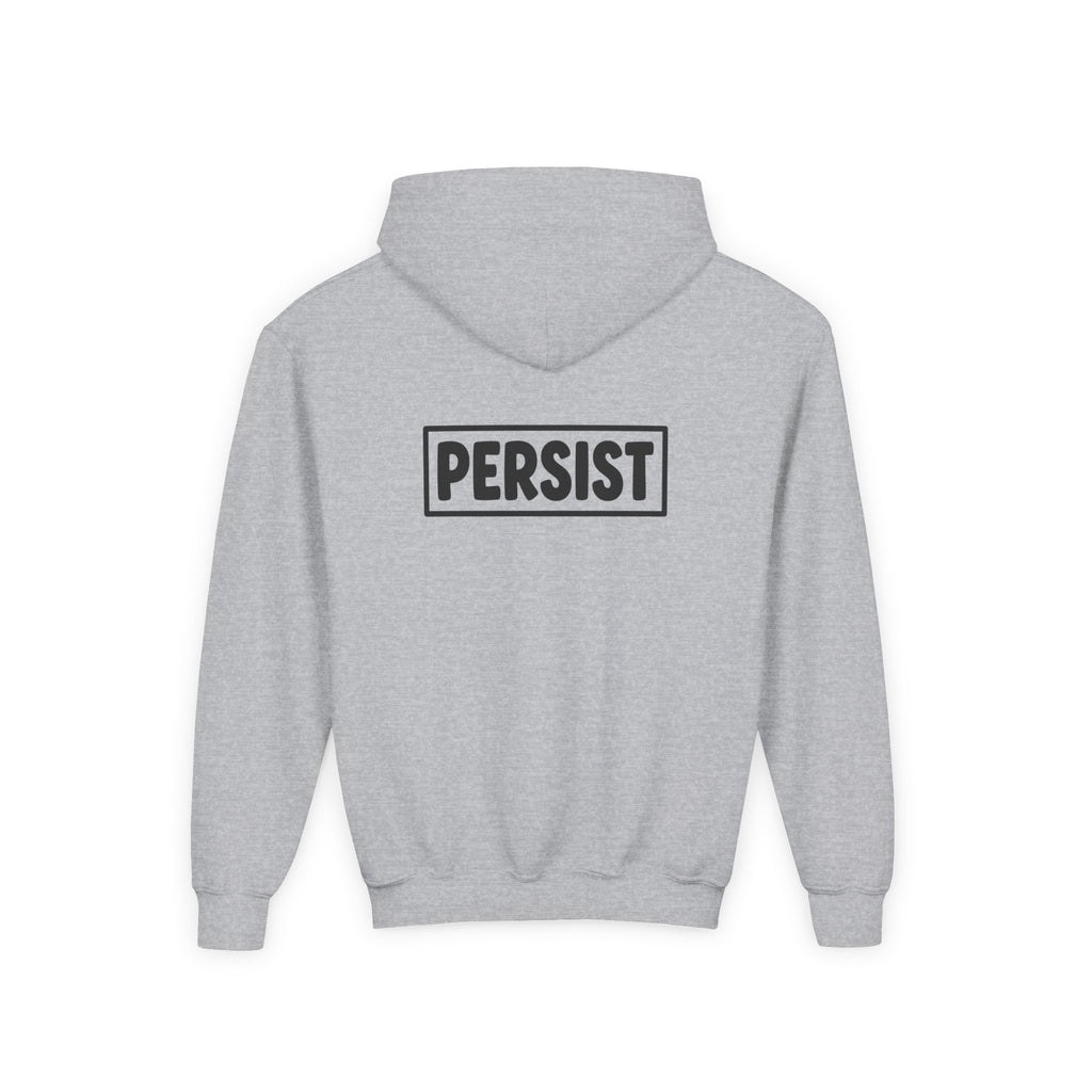 Youth Hoodie — 'PERSIST' Inspirational Kids Pullover